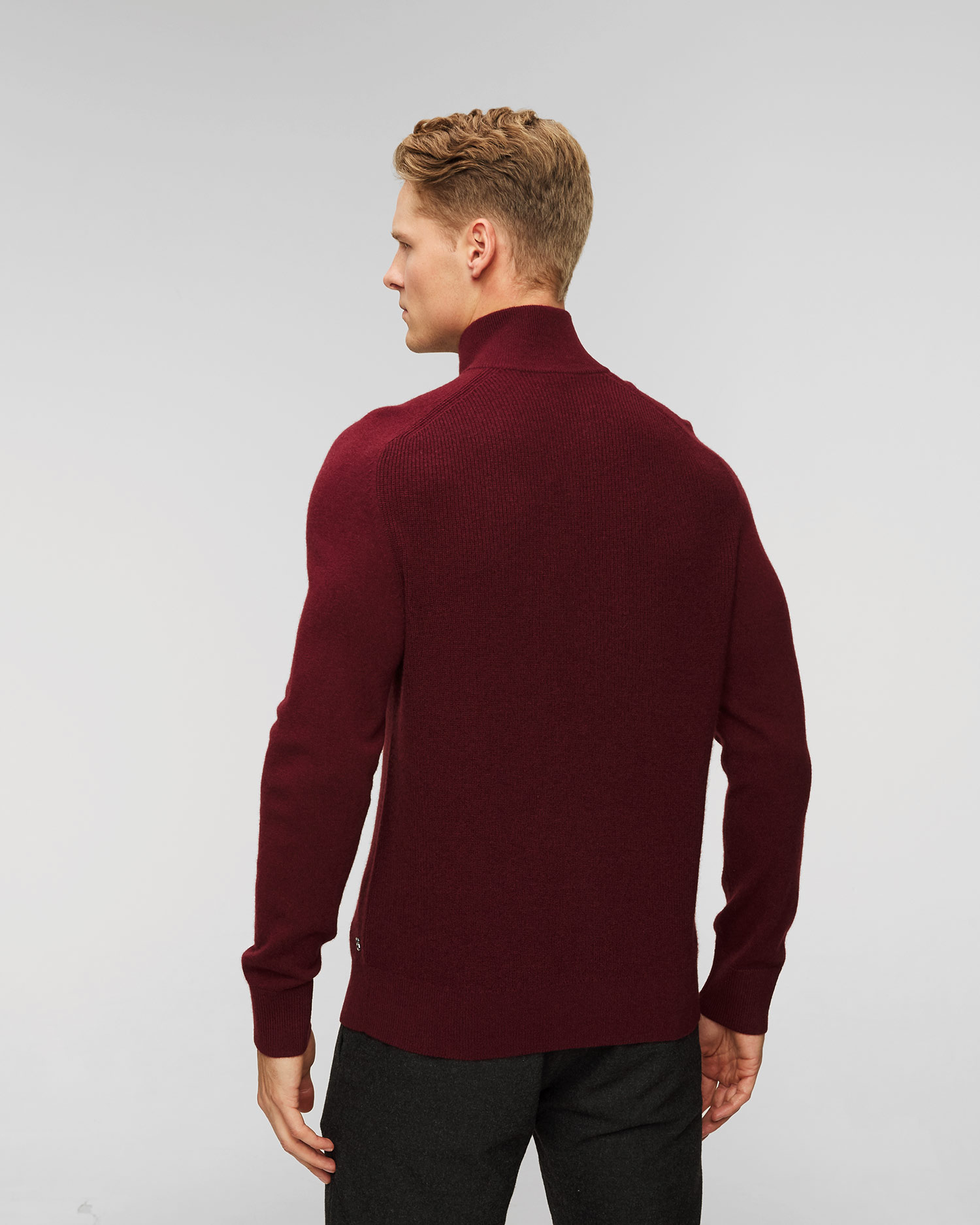 Men's maroon cashmere jumper BOGNER Derek