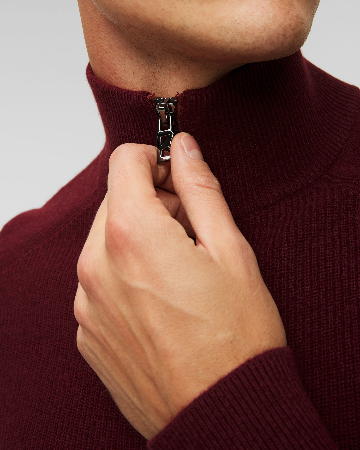 Men's maroon cashmere jumper BOGNER Derek