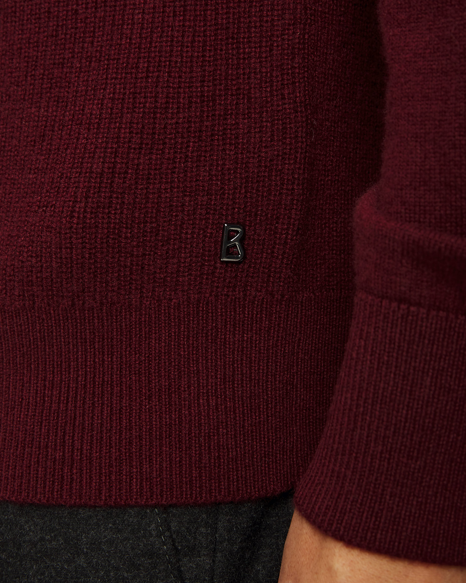 Men's maroon cashmere jumper BOGNER Derek