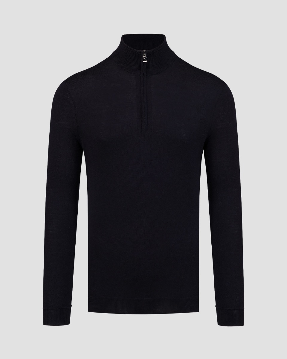 BOGNER Ouri Wollpullover für Herren in Marineblau