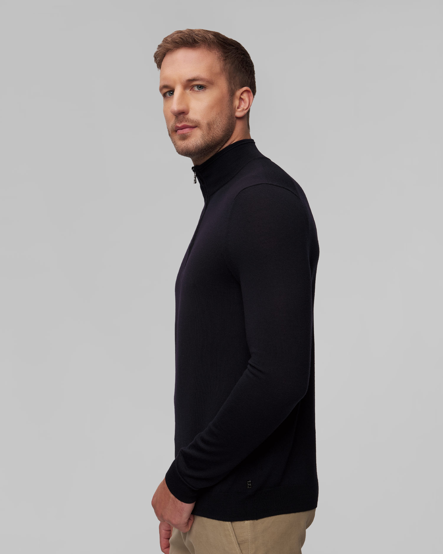 BOGNER Ouri Wollpullover für Herren in Marineblau