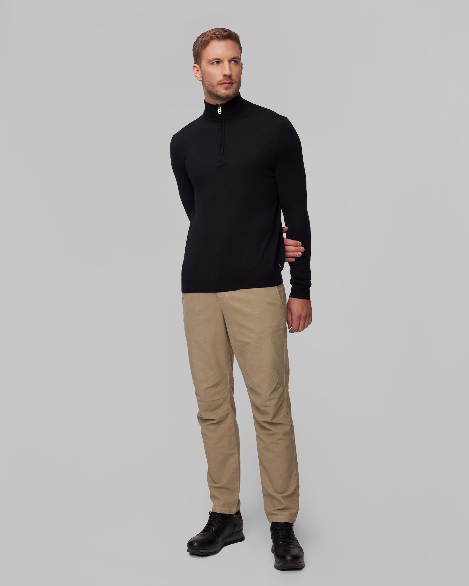 BOGNER Ouri Wollpullover für Herren in Marineblau