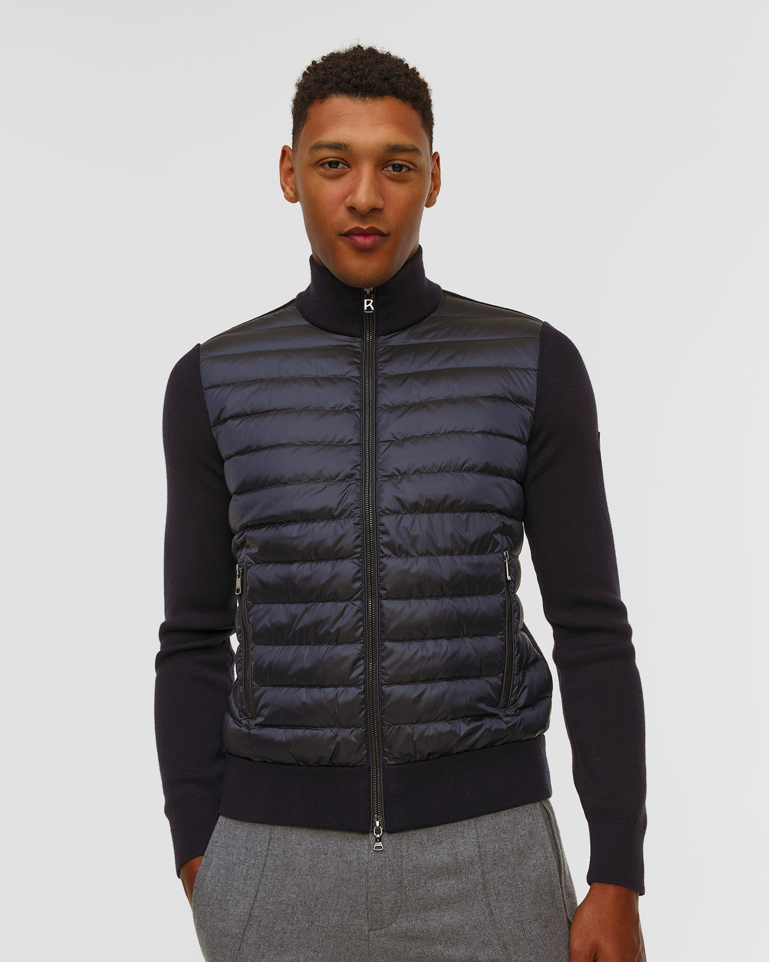 BOGNER Zisco-D Hybridjacke für Herren in Marineblau, Farbe/Muster: Granatowy