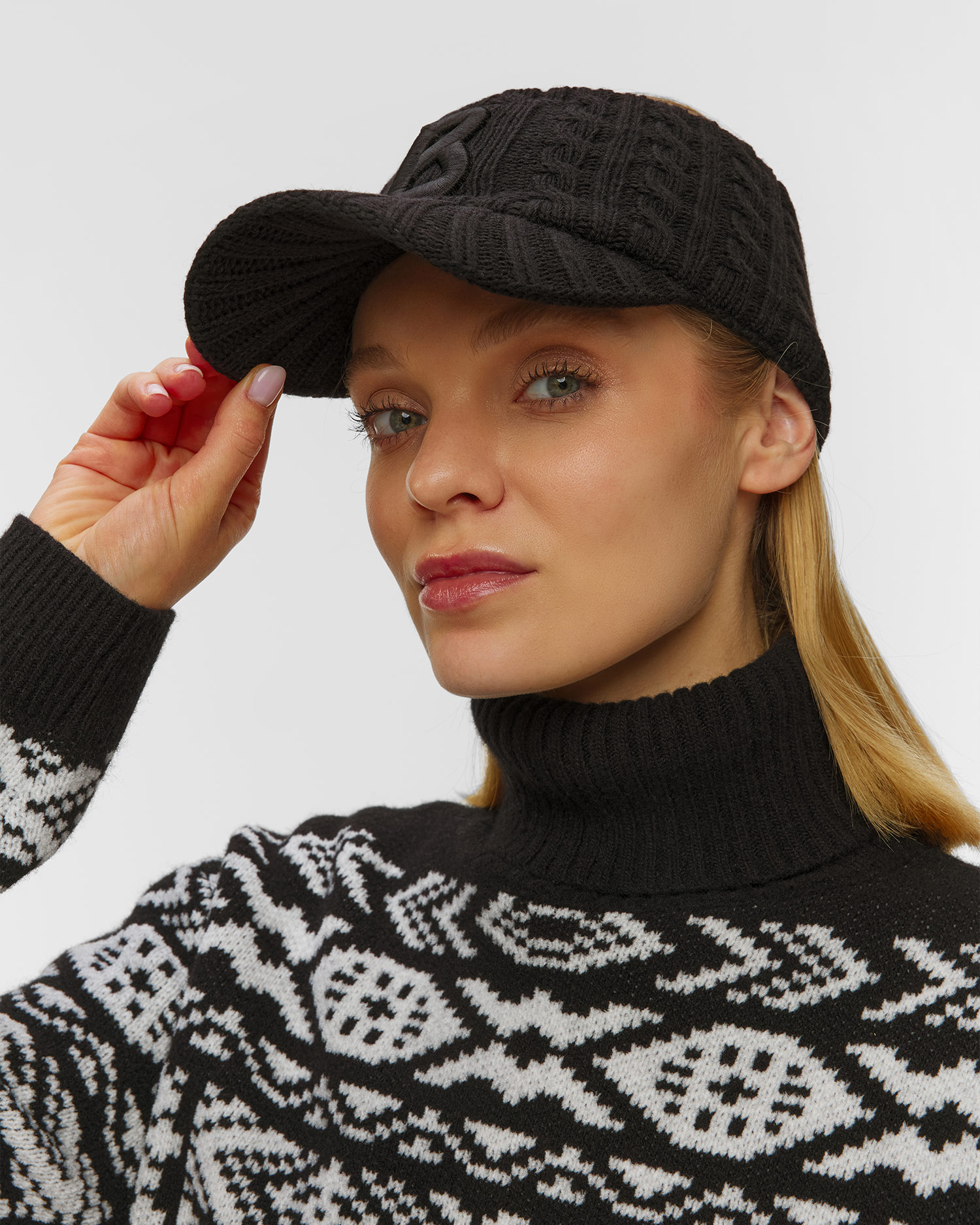 Wool headband with cashmere BOGNER Tessa1 black