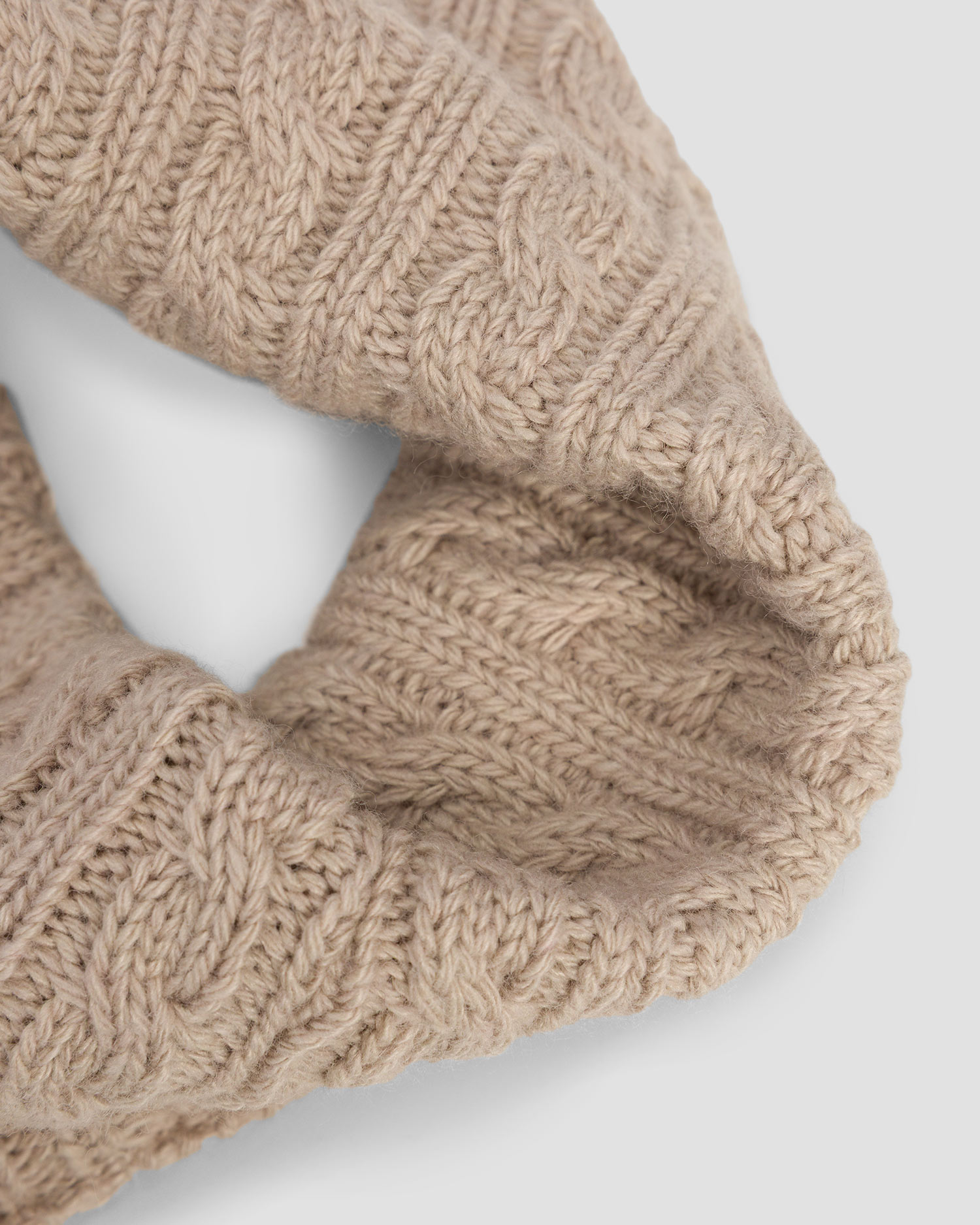 BOGNER Tessa1 Wollstirnband mit Kaschmir in Beige