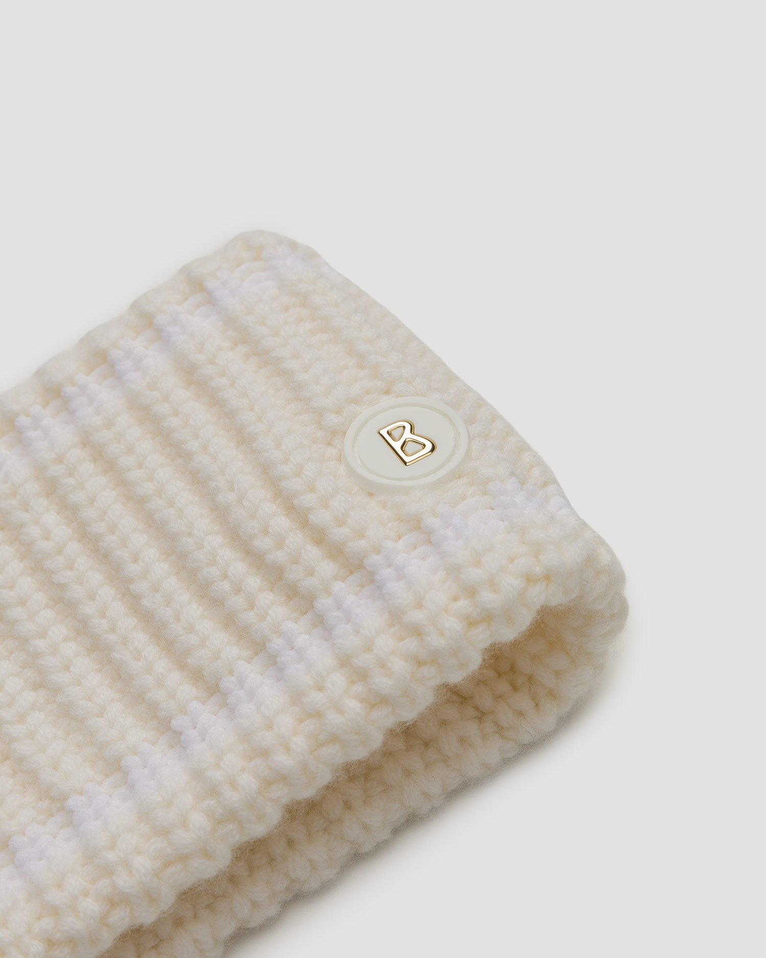 Women's woollen headband BOGNER Rory white