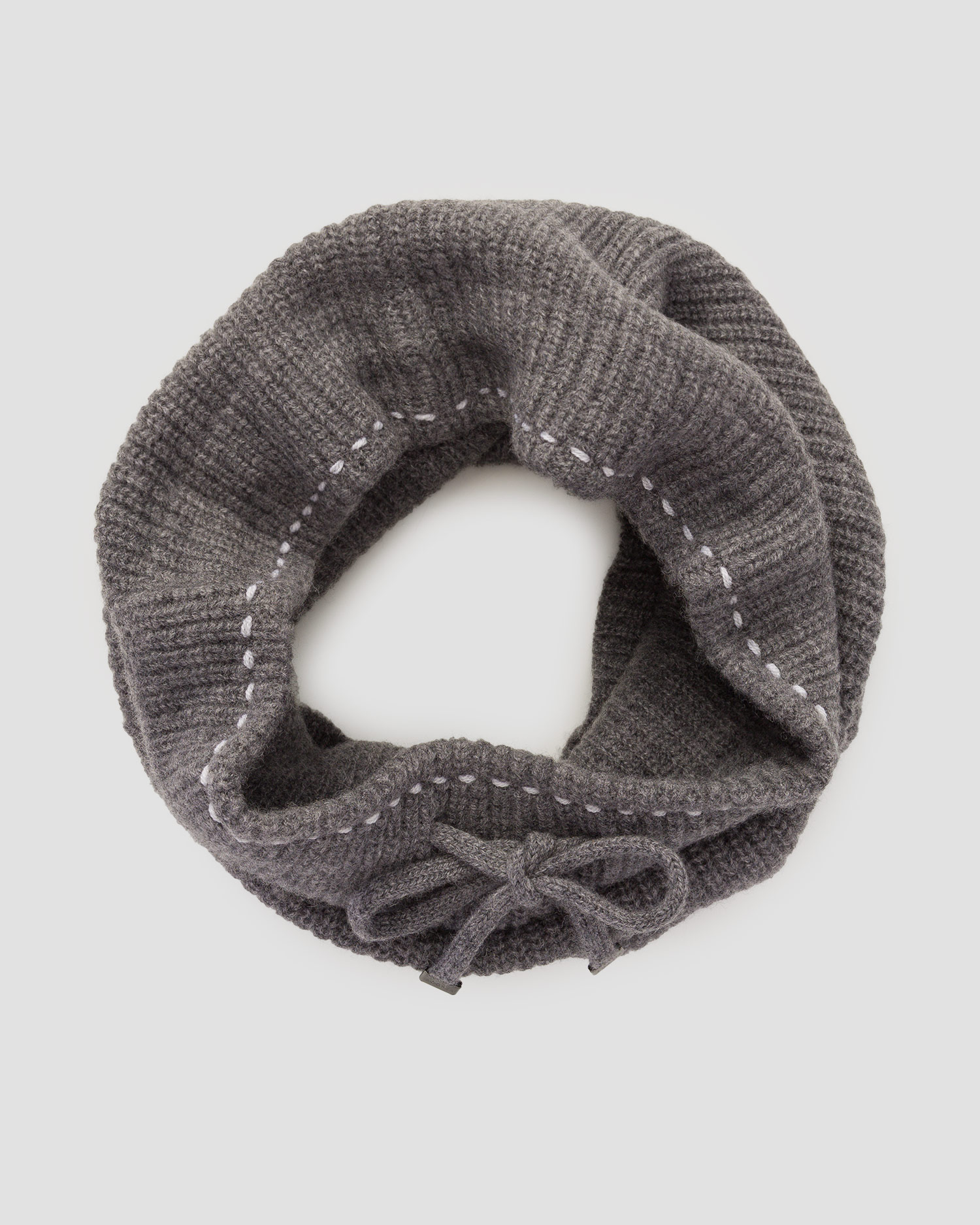 Vlněná dámská komínová šála BOGNER Merve-1 v Šedé Barvě