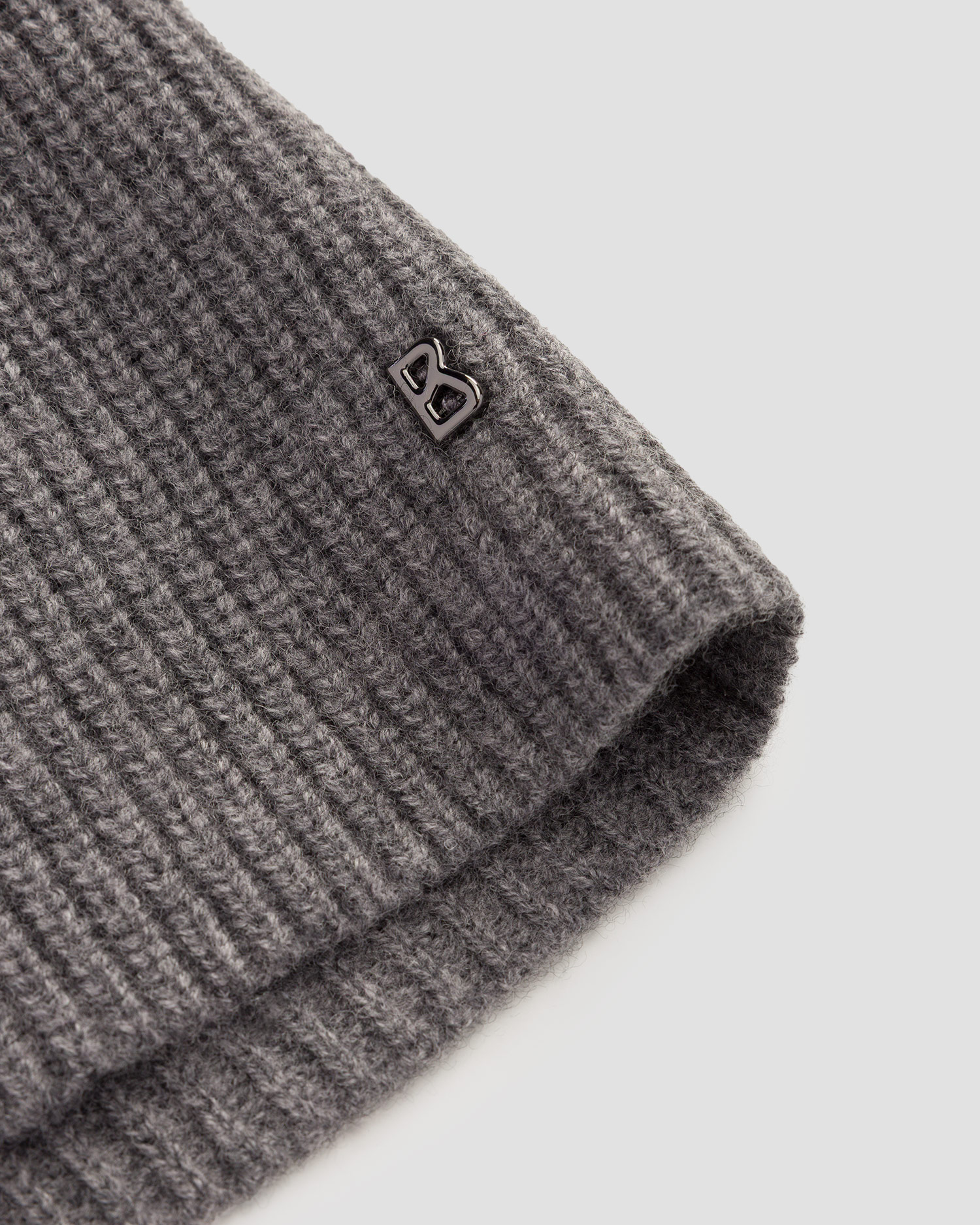 Vlněná dámská komínová šála BOGNER Merve-1 v Šedé Barvě