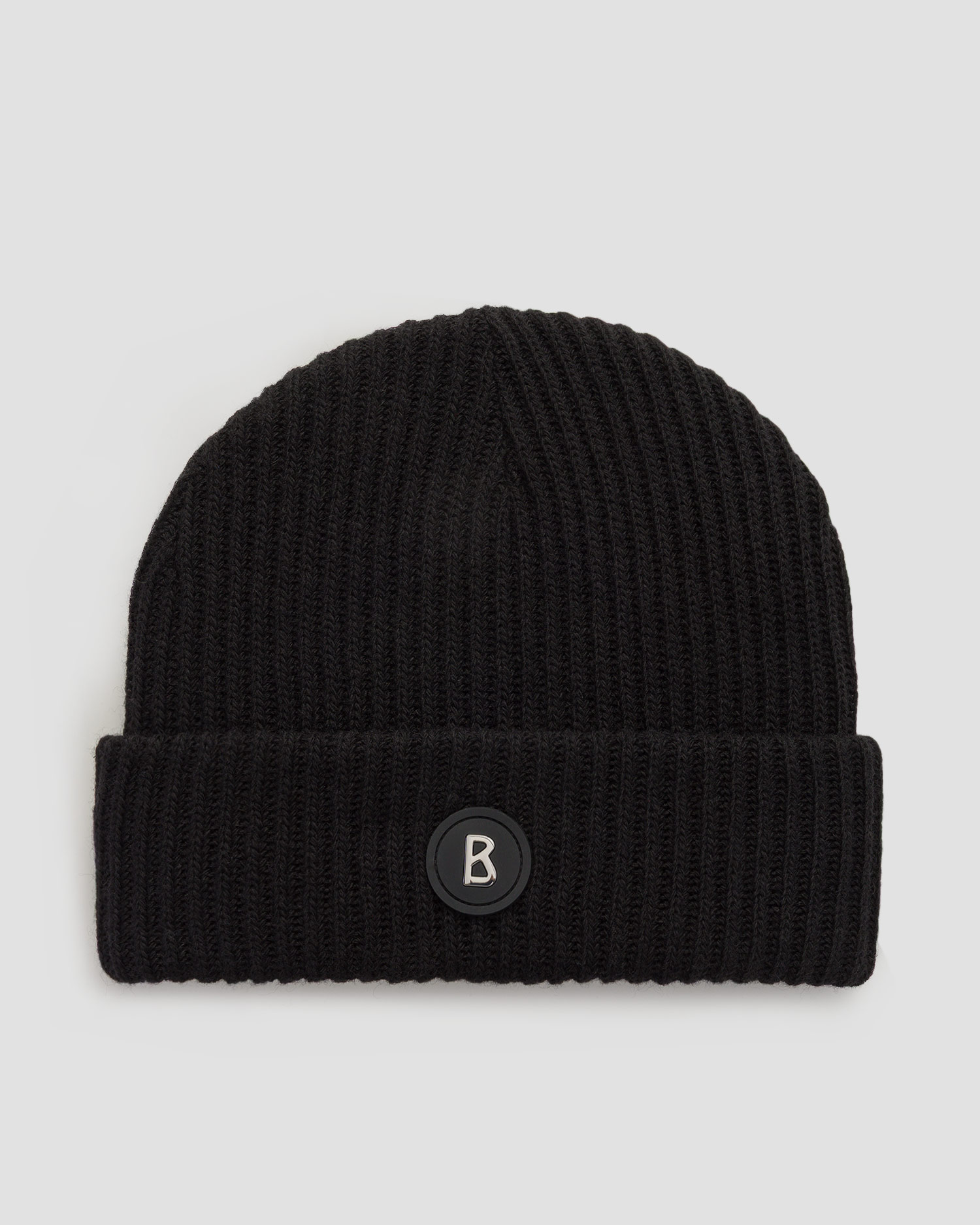 Bonnet de laine noir pour hommes BOGNER Gustav-2