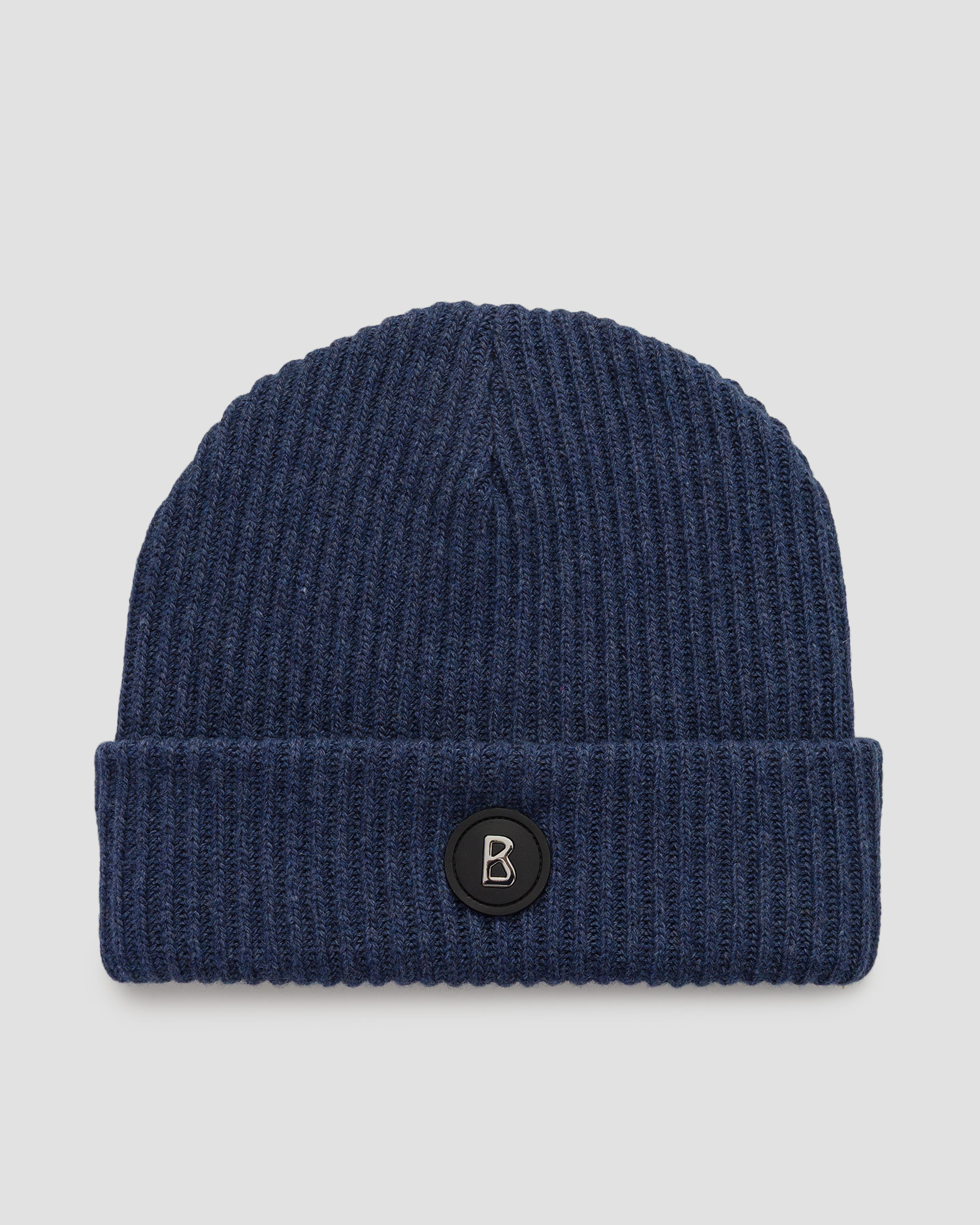 Bonnet de laine bleu marine pour hommes BOGNER Gustav-2