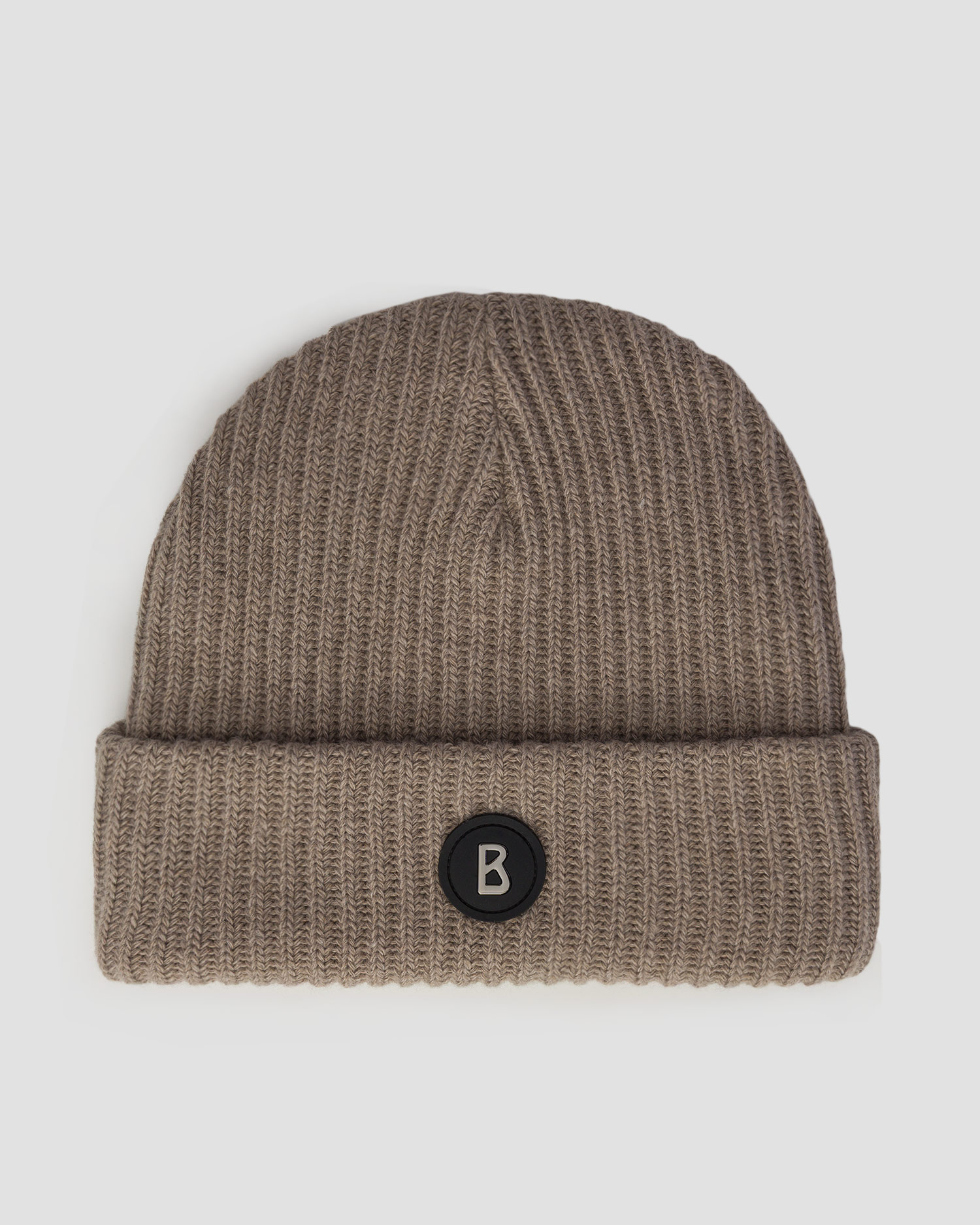 Bonnet de laine beige pour hommes BOGNER Gustav-2