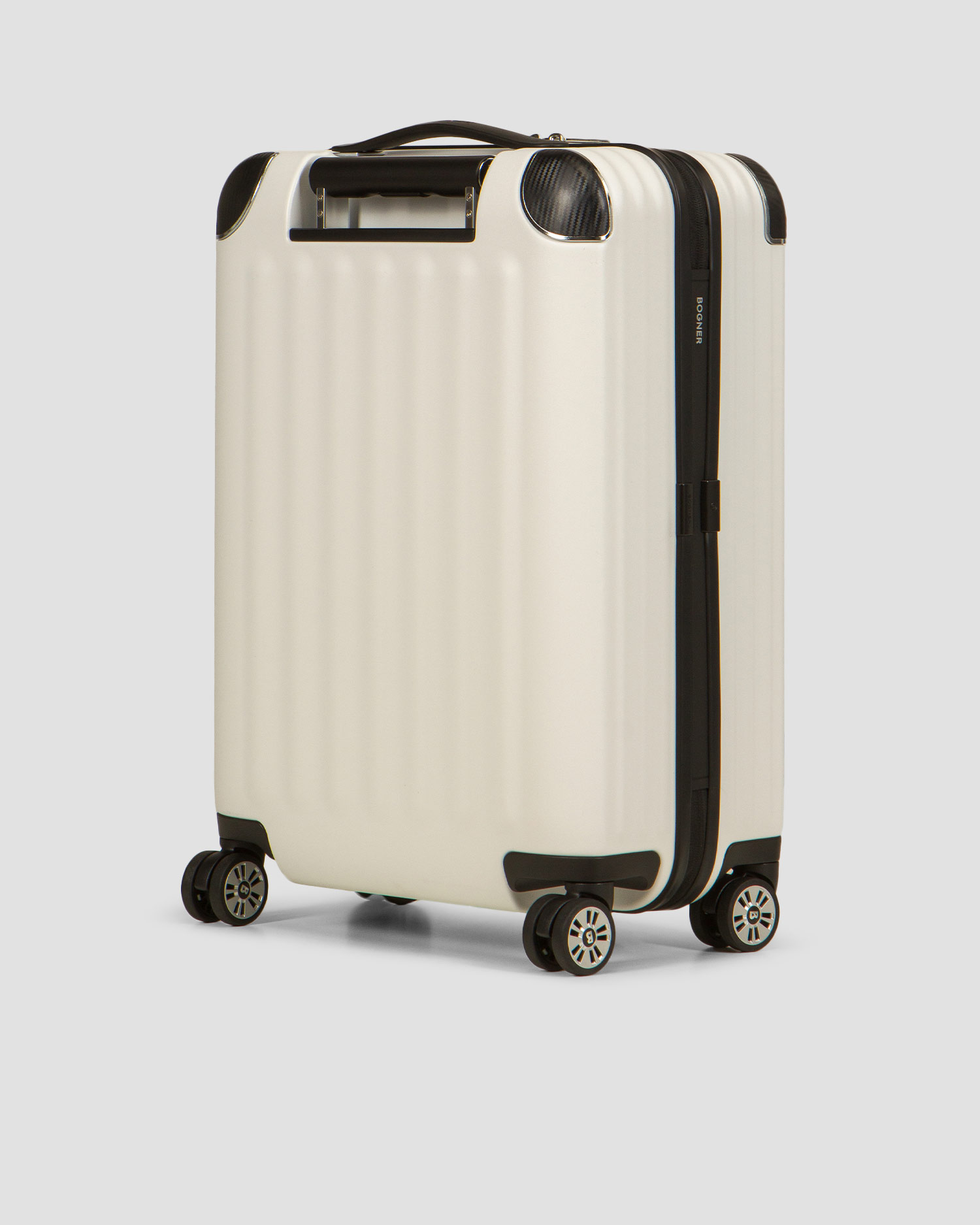 Biely kabínový kufor BOGNER Piz Deluxe Pro Small Hard C55 38 l