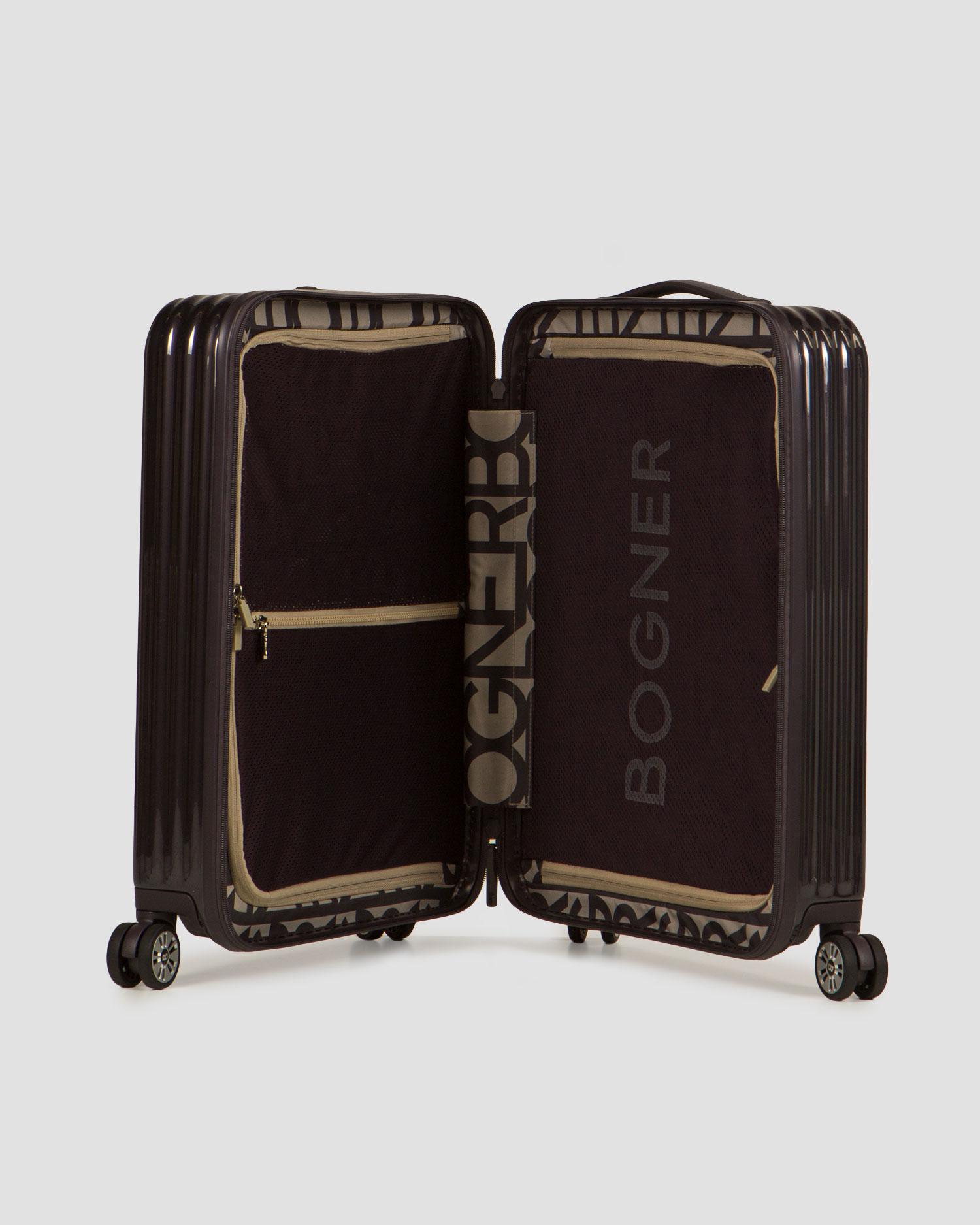 Šedý kabínový kufor BOGNER Piz Pro Small Hard C55 38 l 