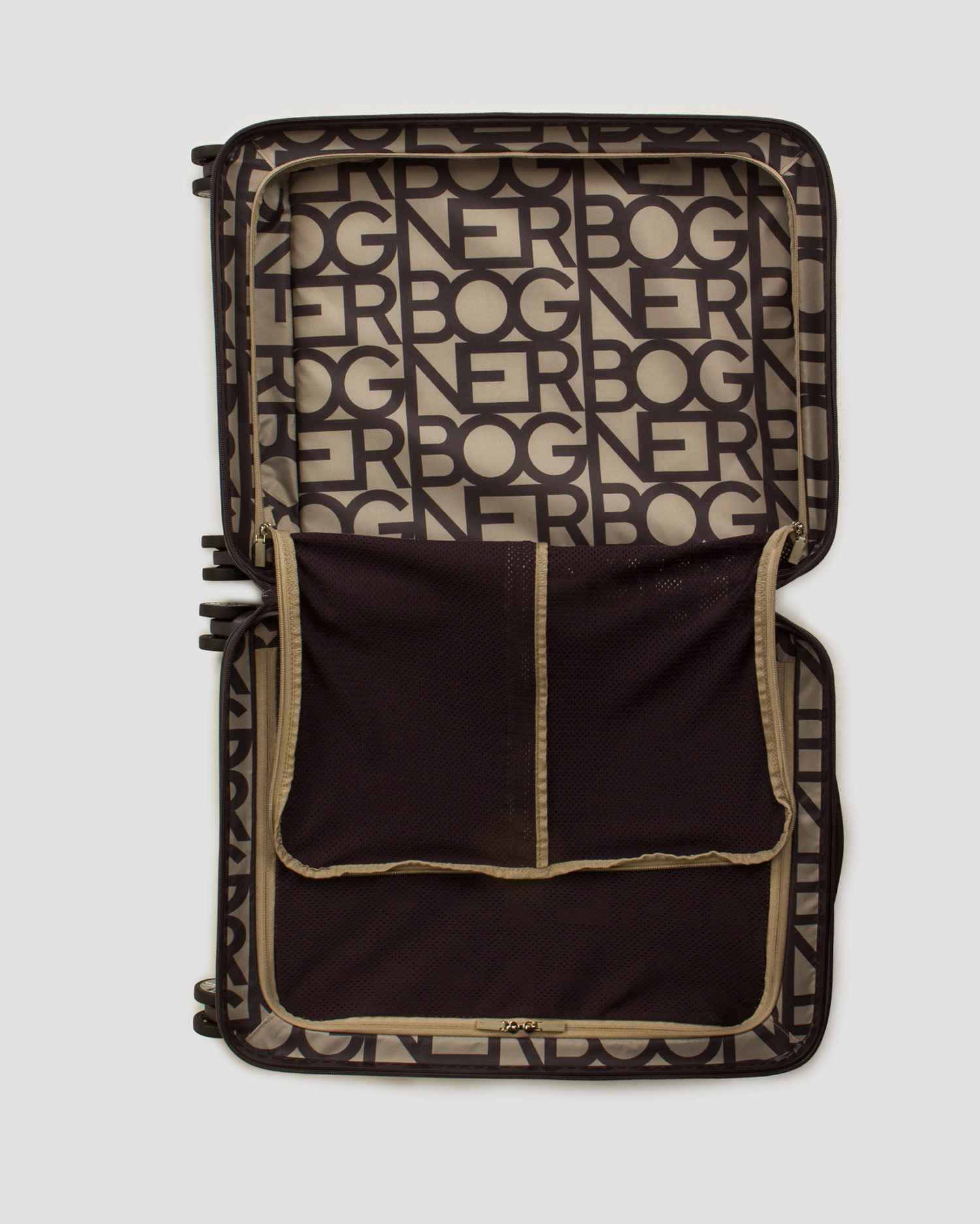 Šedý kabínový kufor BOGNER Piz Pro Small Hard C55 38 l 