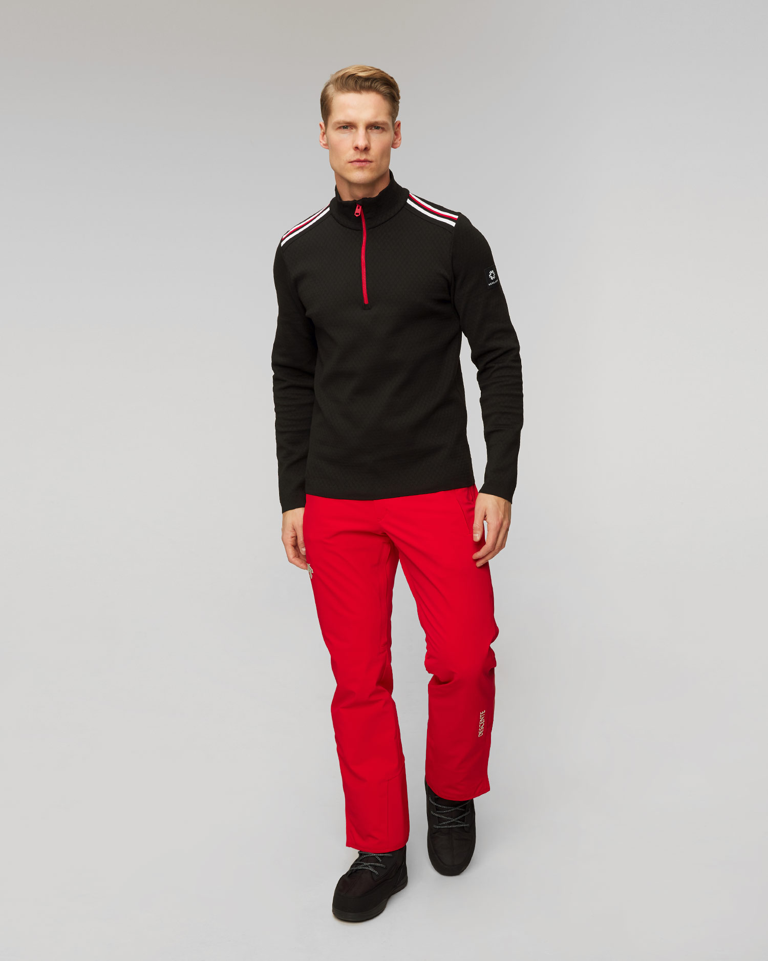 Czarny golf techniczny męski Newland Heracles