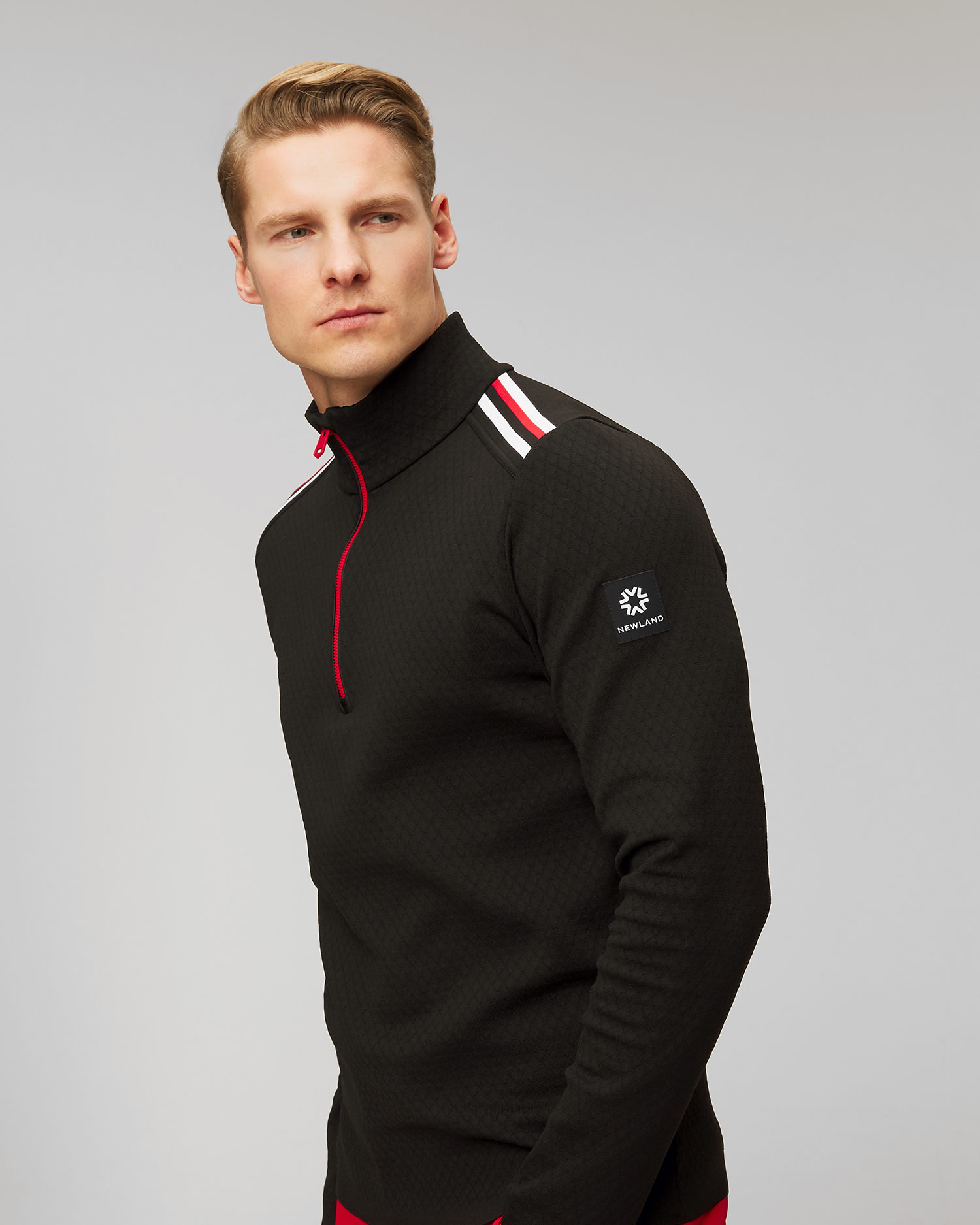 Newland Heracles Technischer Rollkragenpullover für Herren in Schwarz
