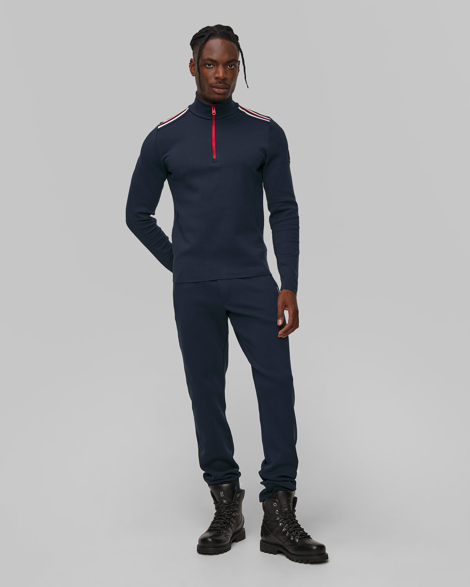 Dolcevita tecnico blu scuro da uomo Newland Heracles
