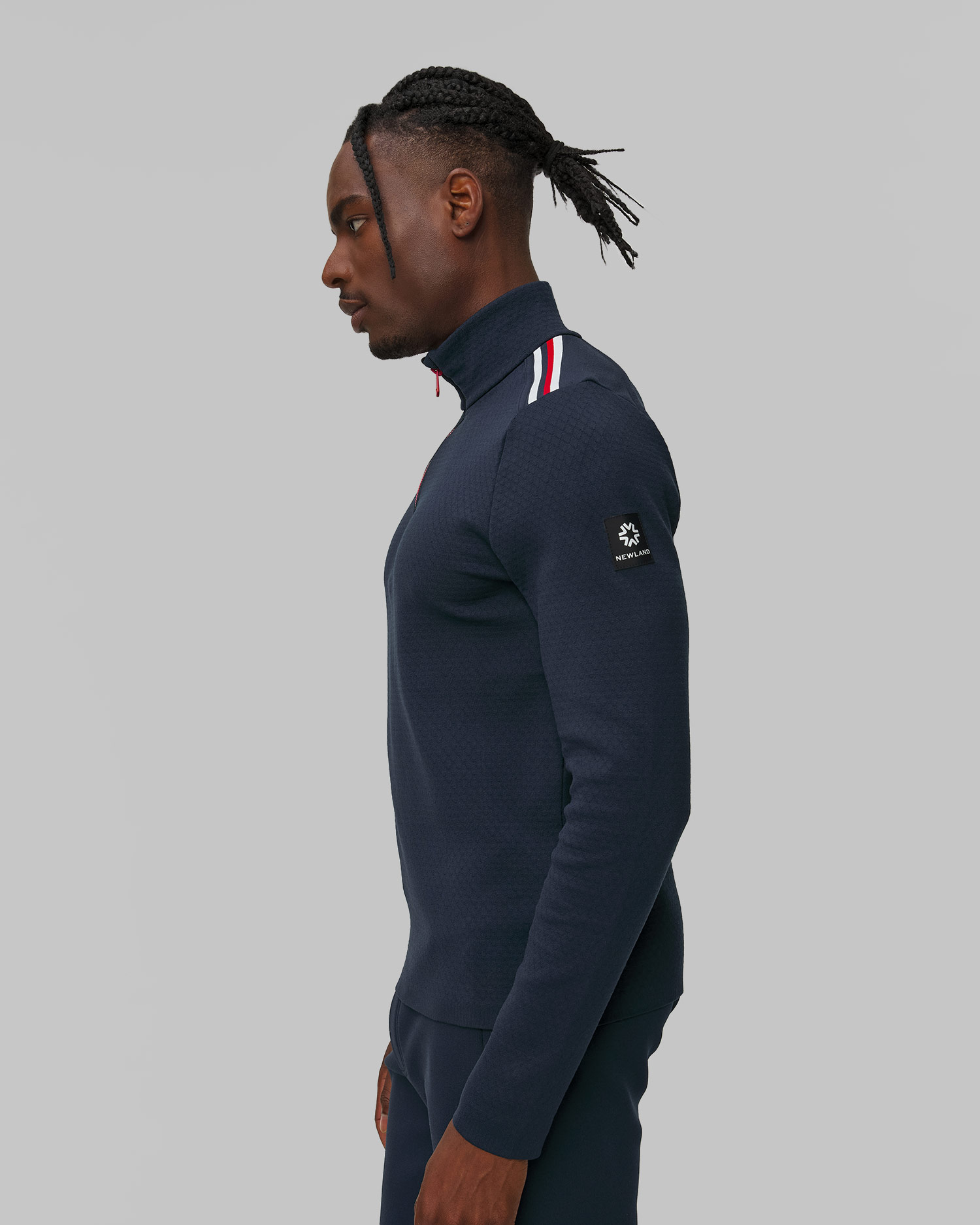Dolcevita tecnico blu scuro da uomo Newland Heracles
