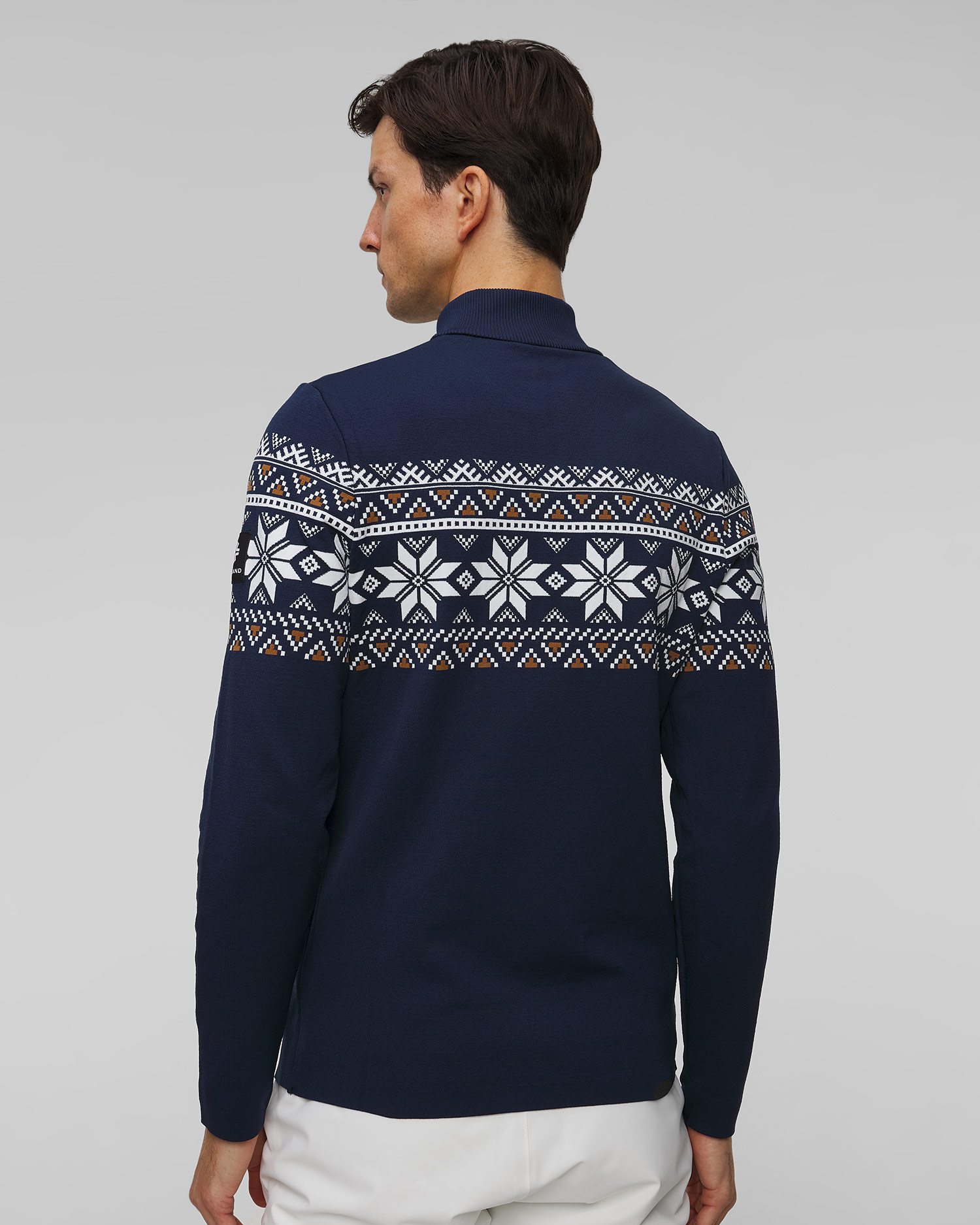 Granatowy golf techniczny męski Newland Burt