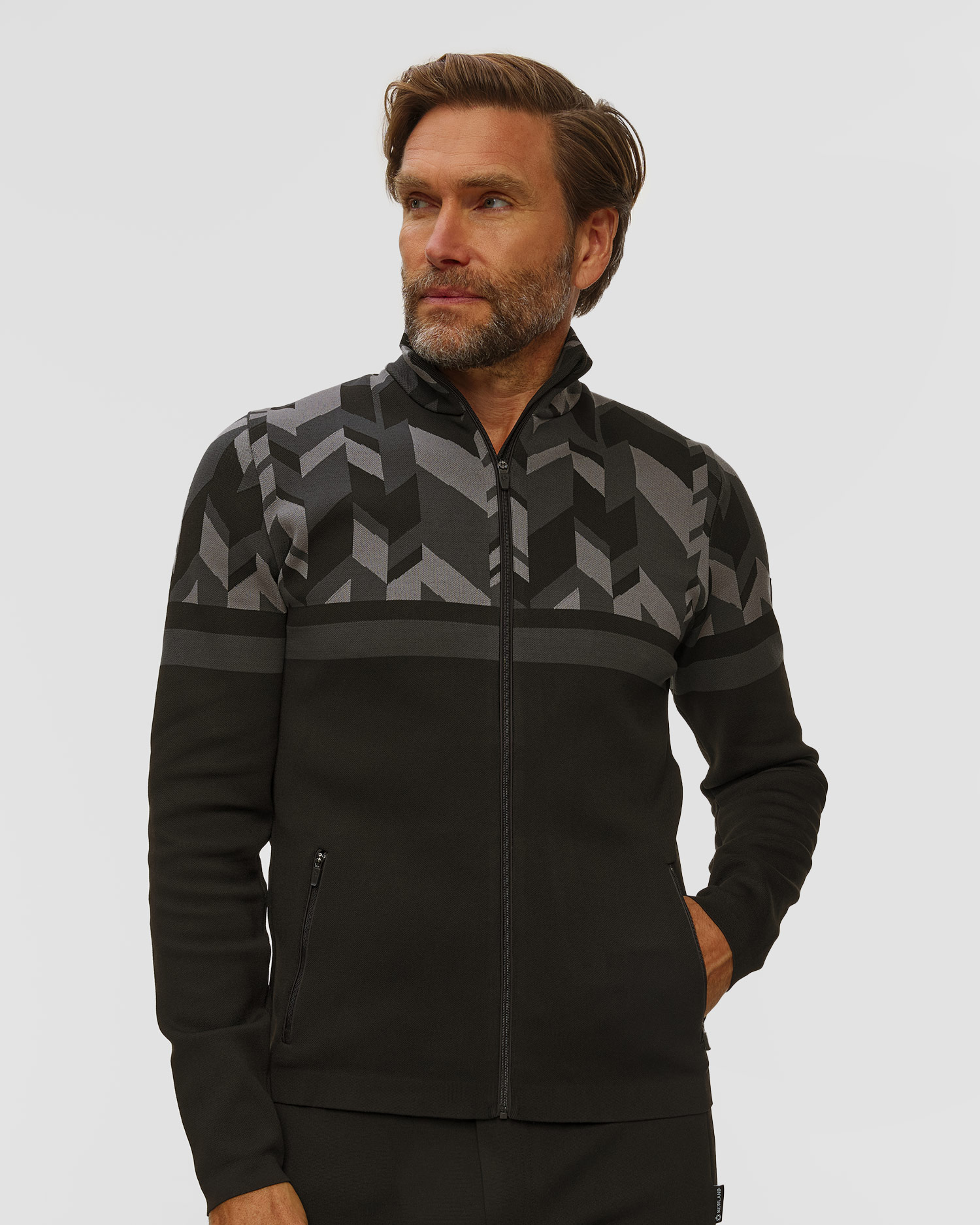 Felpa con cerniera da uomo Newland Back Bowls