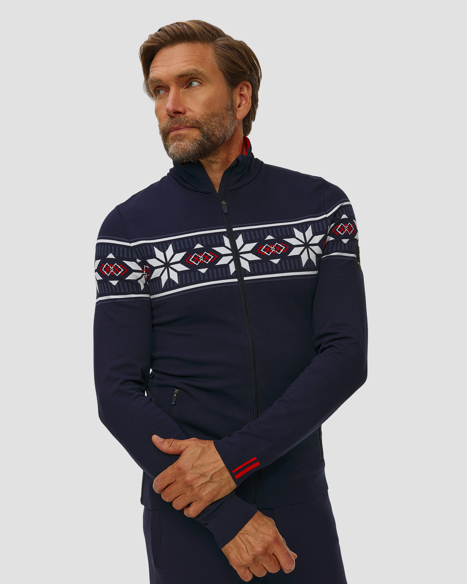 Felpa con cerniera da uomo Newland Borovec