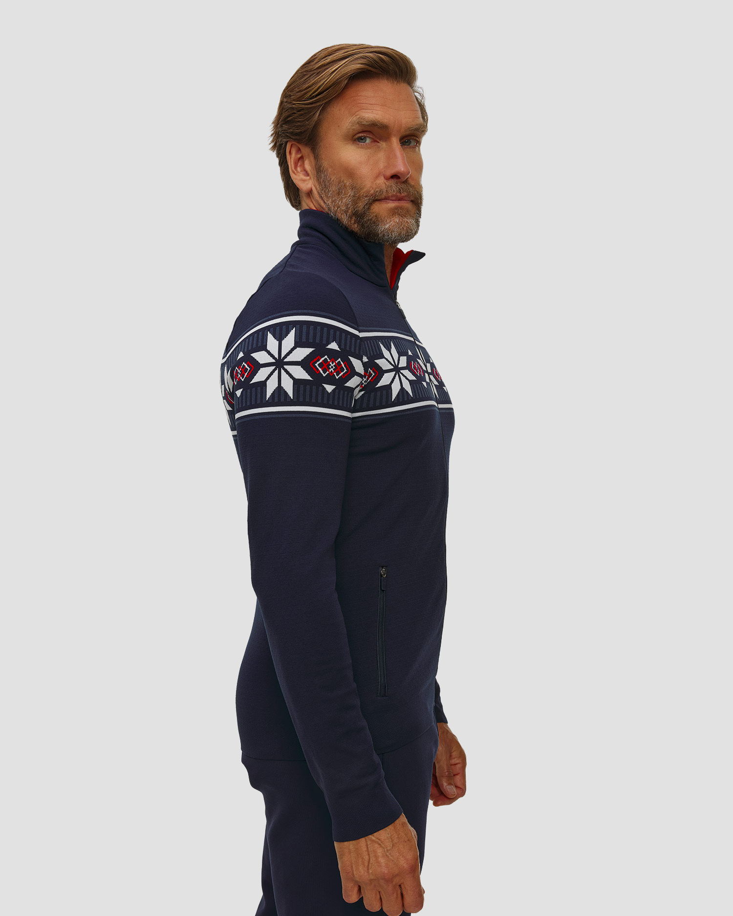 Felpa con cerniera da uomo Newland Borovec