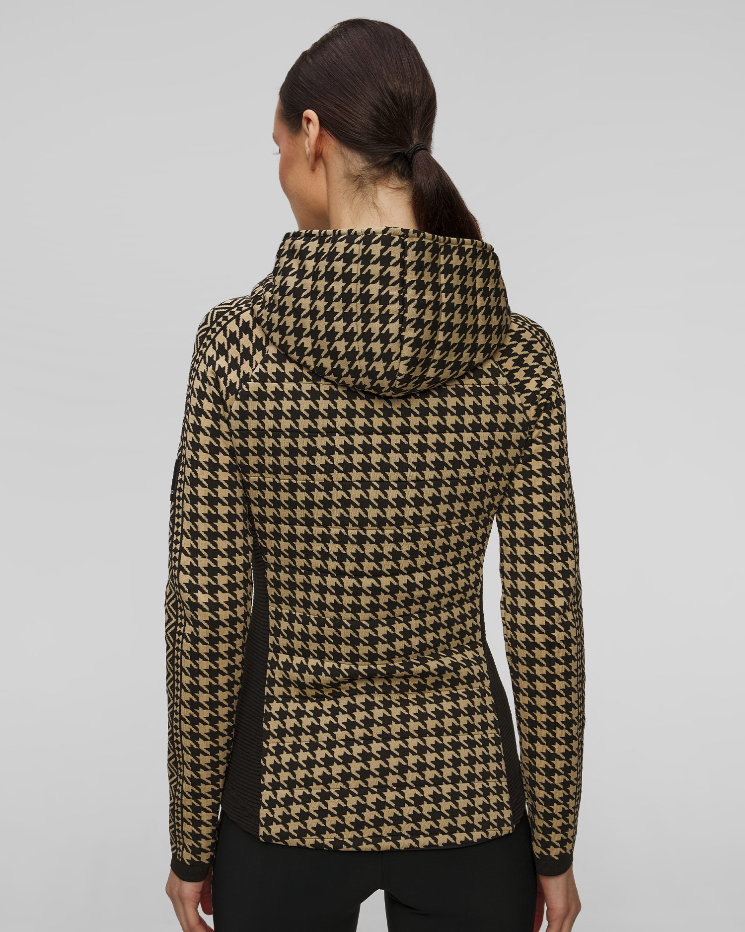 Veste hybride à capuche et à motif pied-de-poule pour femmes Newland Hera