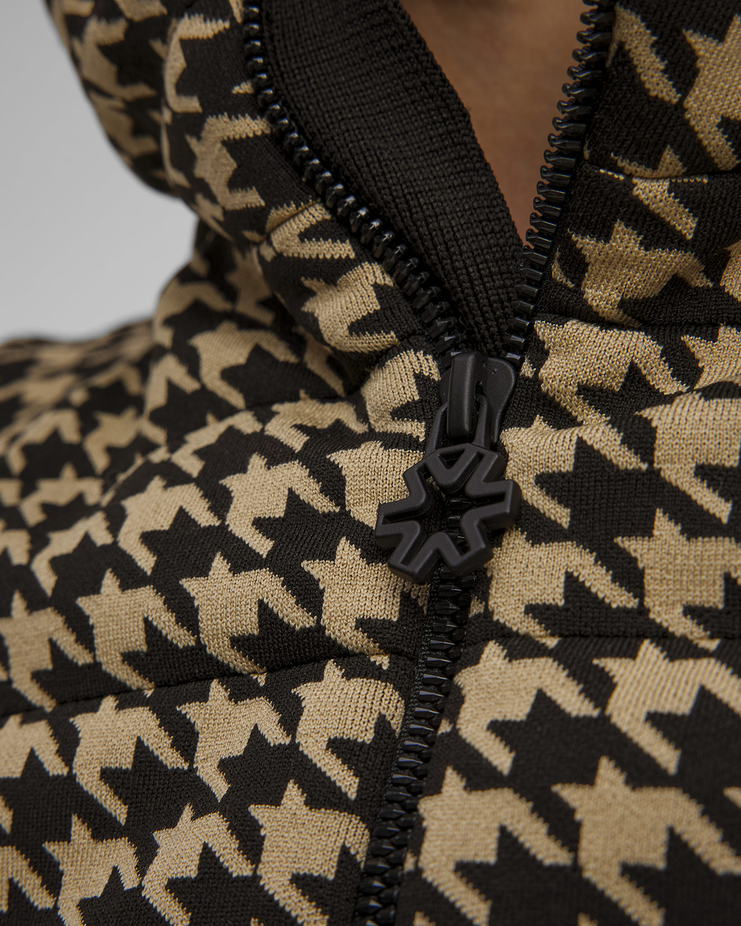 Veste hybride à capuche et à motif pied-de-poule pour femmes Newland Hera