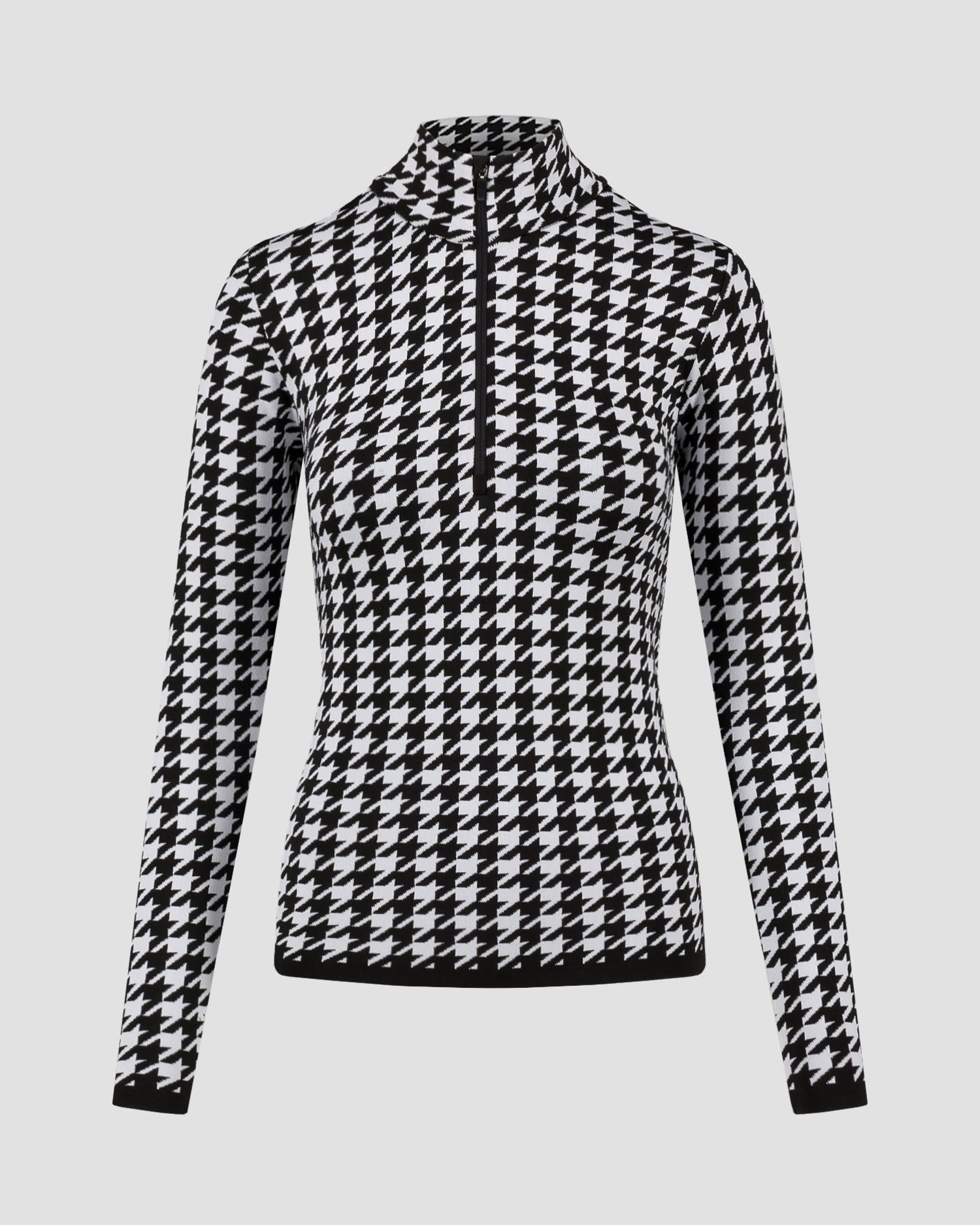 Newland Isa Ski-Rollkragenpullover für Damen mit Pepitamuster
