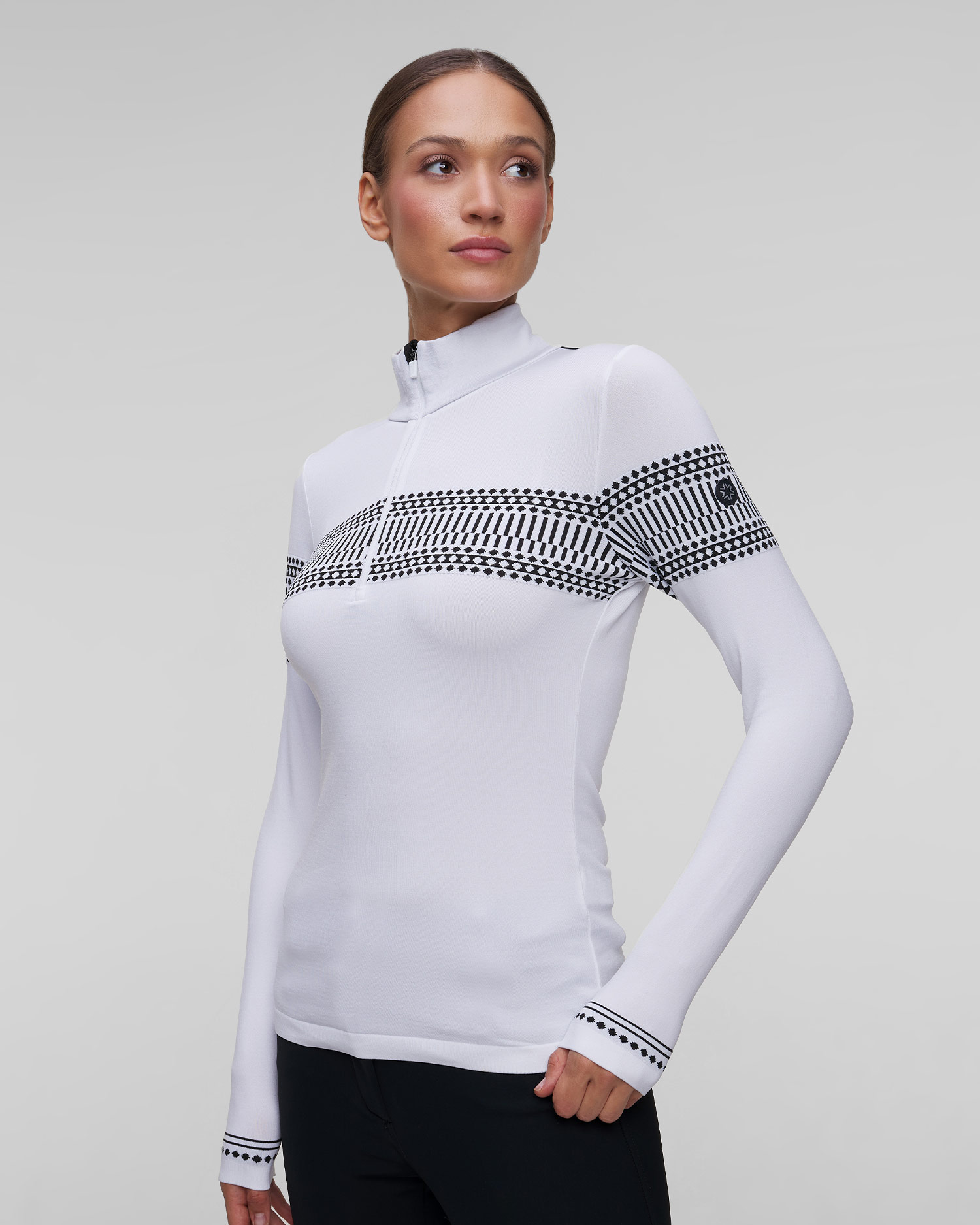 Dolcevita tecnico bianco da donna Newland Danica