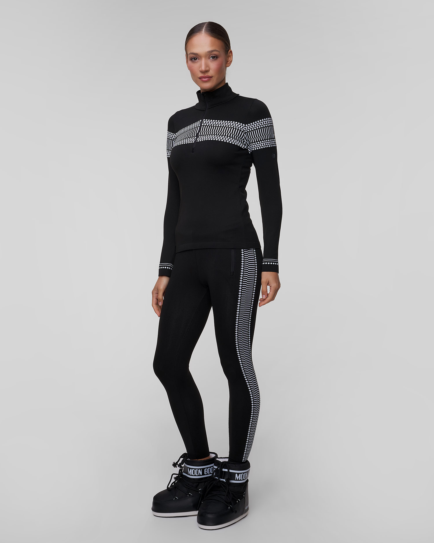 Women's black technical leggings Newland Dasy