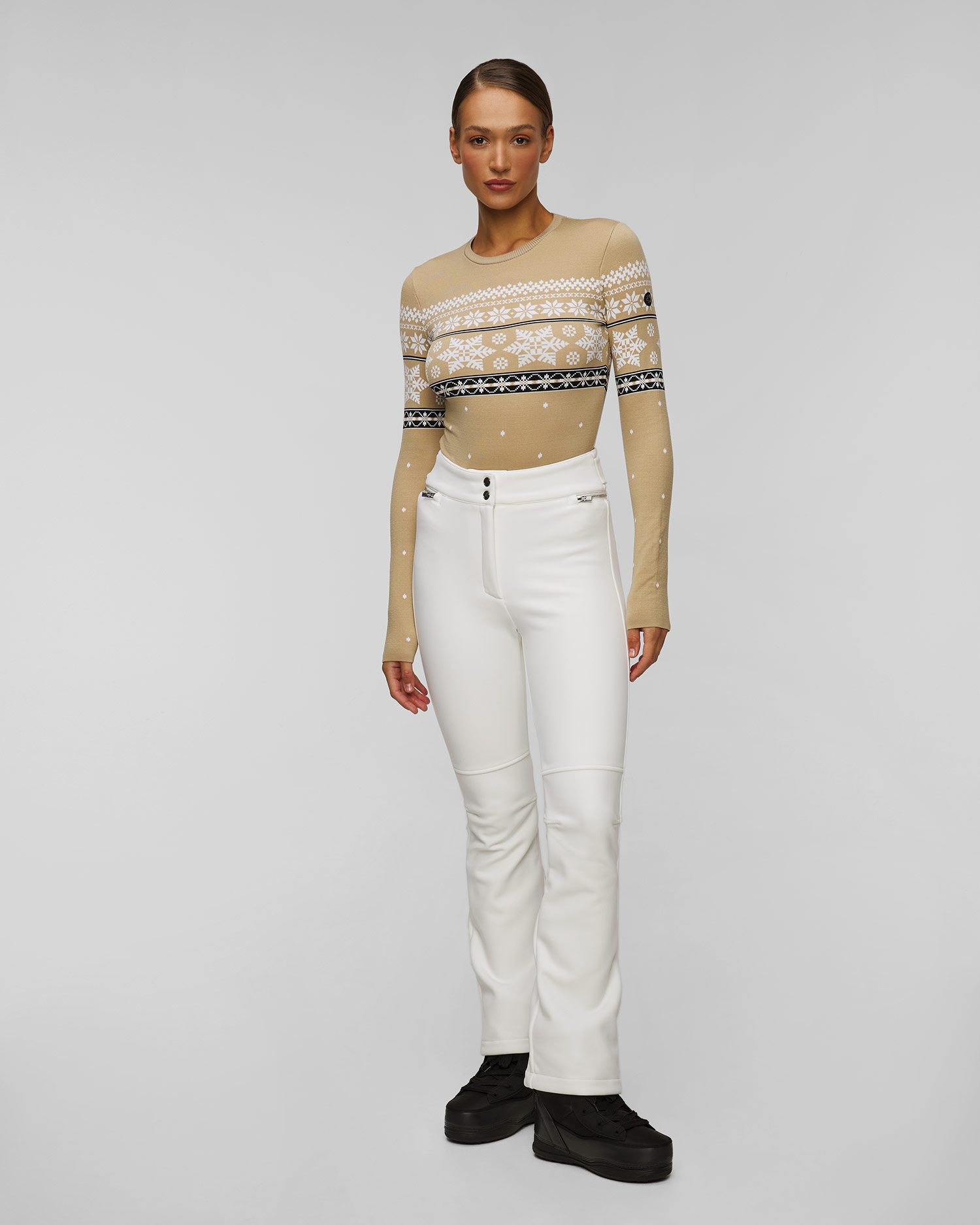 Body de ski beige pour femmes Newland Iceland