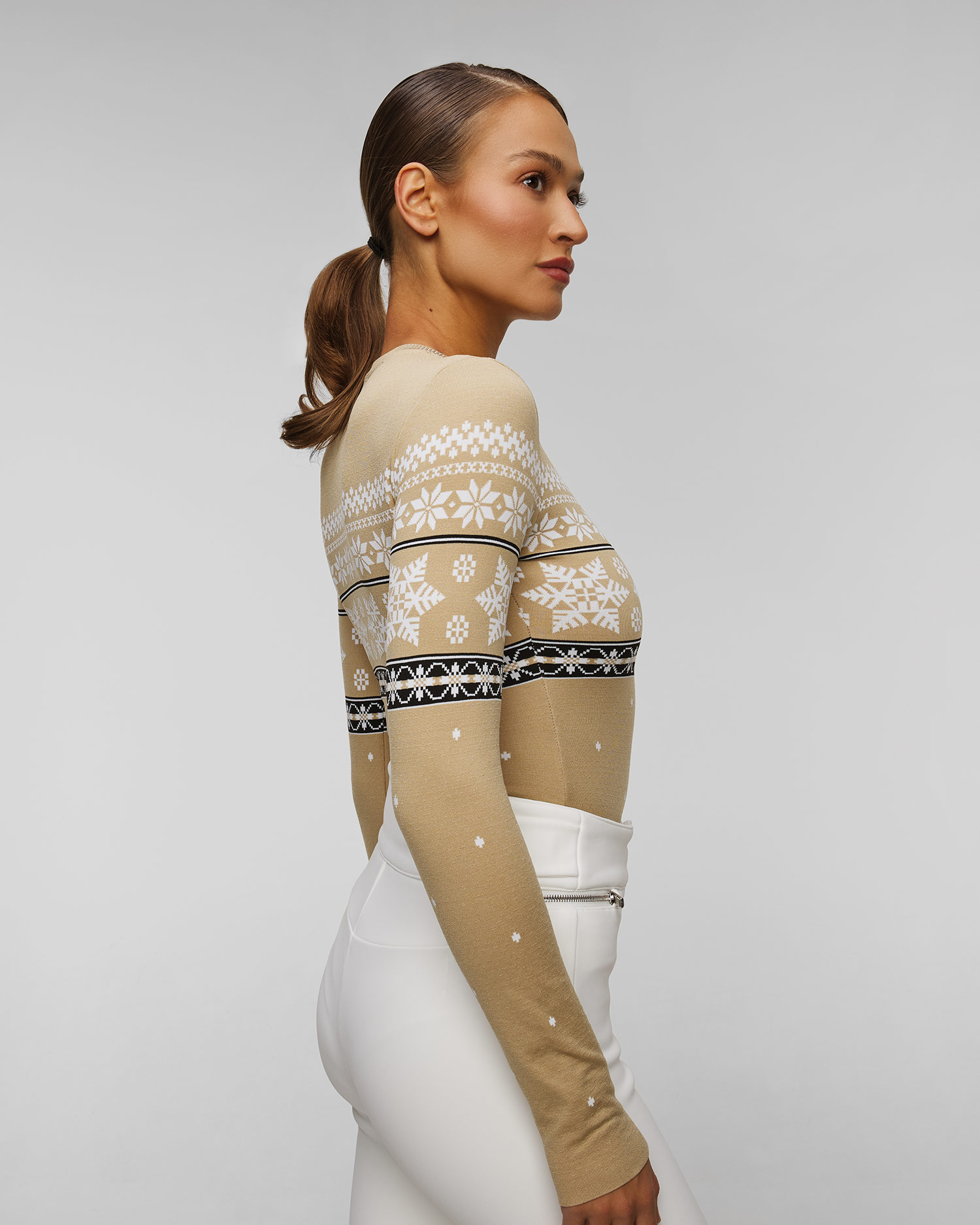 Body de ski beige pour femmes Newland Iceland