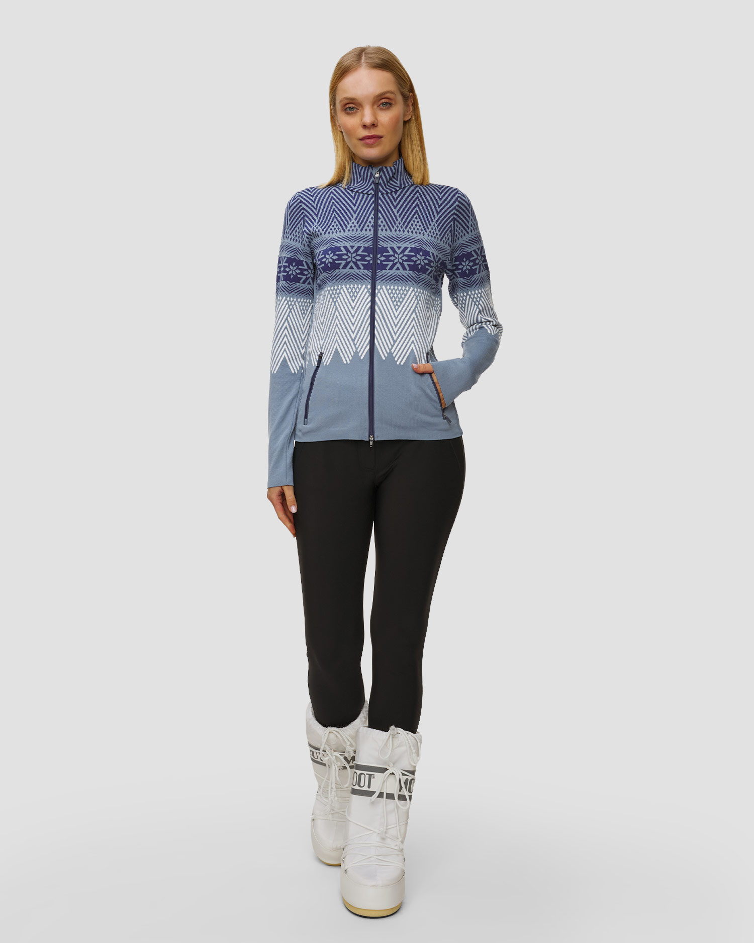 Sweat-shirt zippé pour femmes Newland Argentière