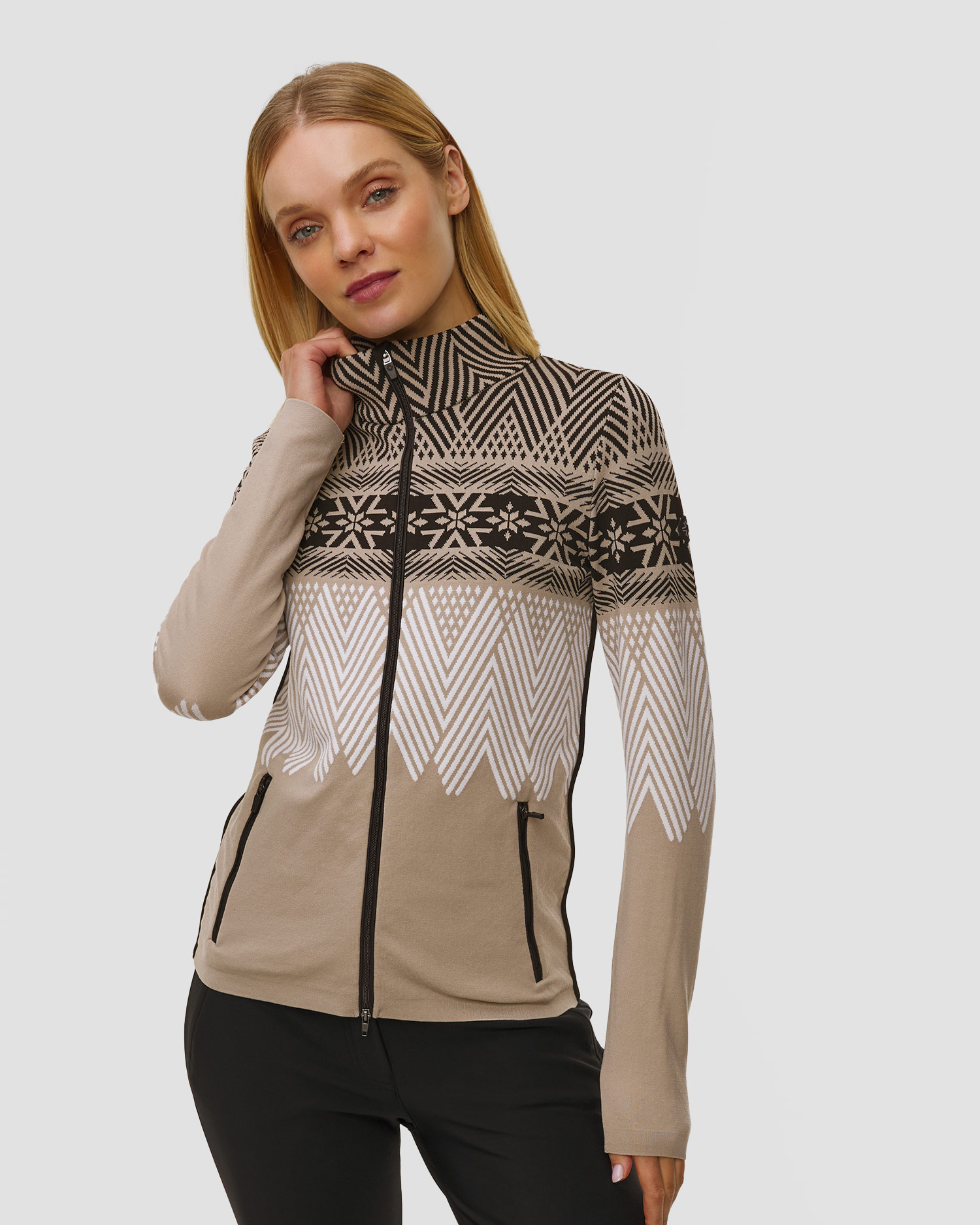 Sweat-shirt zippé pour femmes Newland Argentière