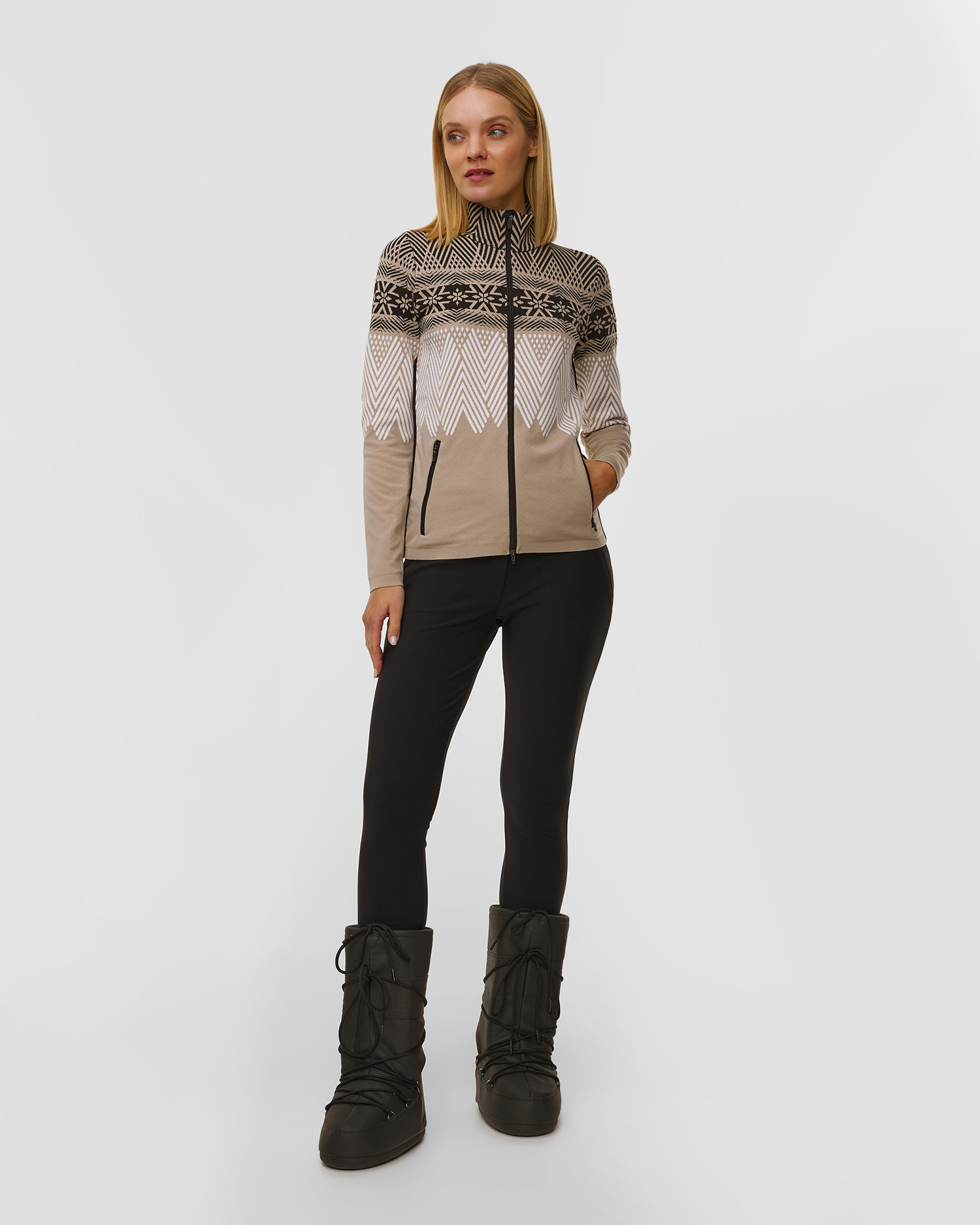 Sweat-shirt zippé pour femmes Newland Argentière