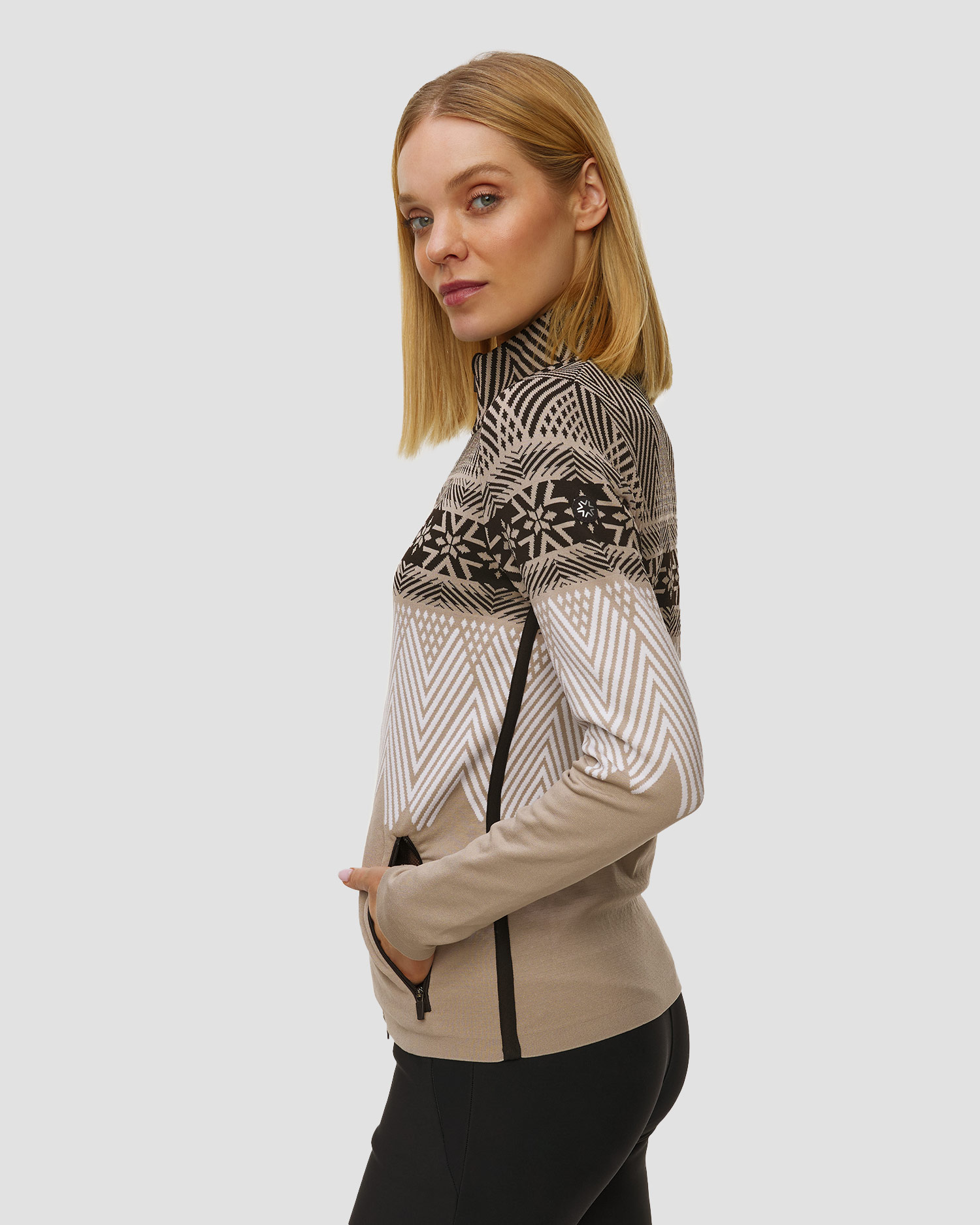 Sweat-shirt zippé pour femmes Newland Argentière
