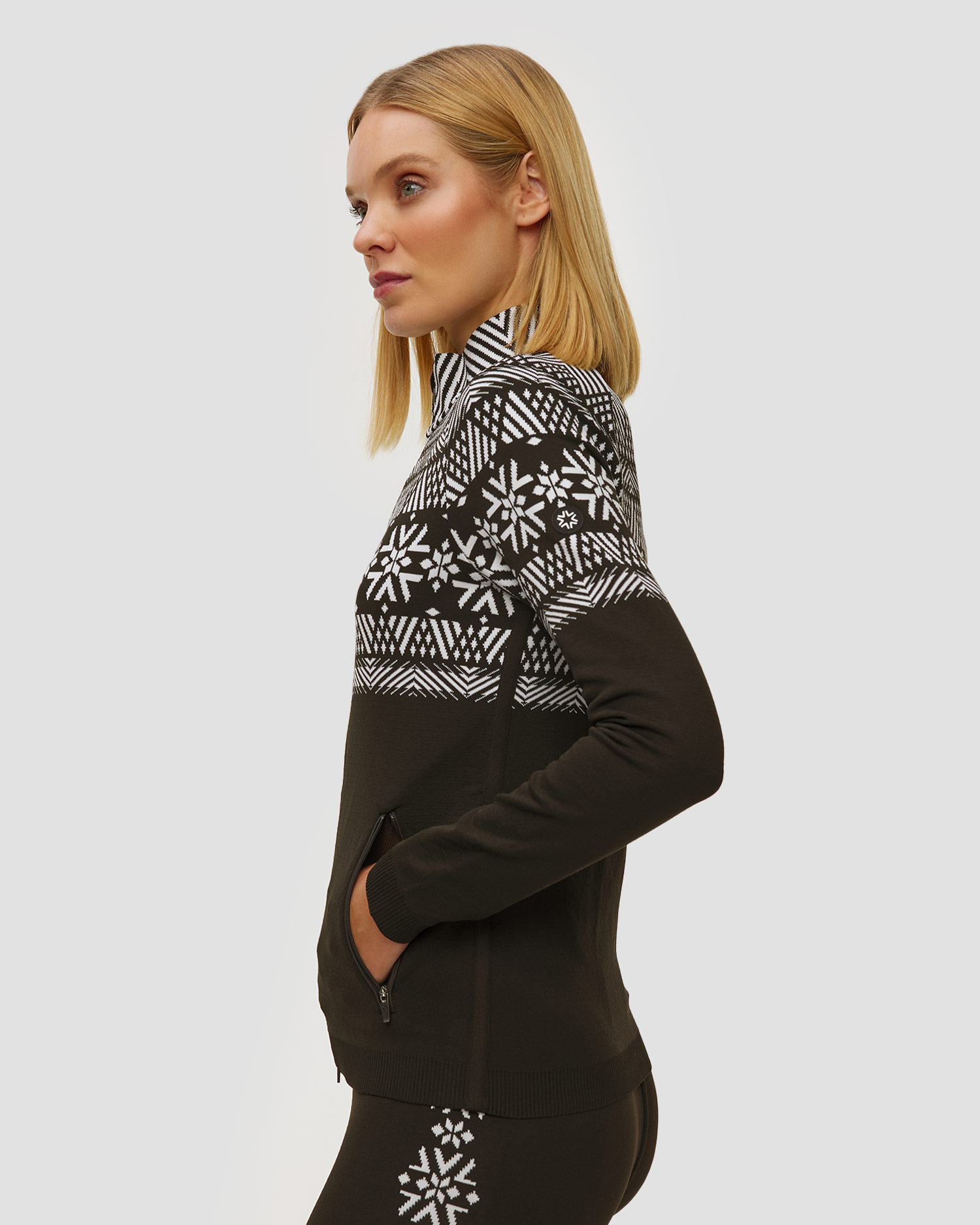 Sweat-shirt zippé pour femmes Newland Crans-Montana