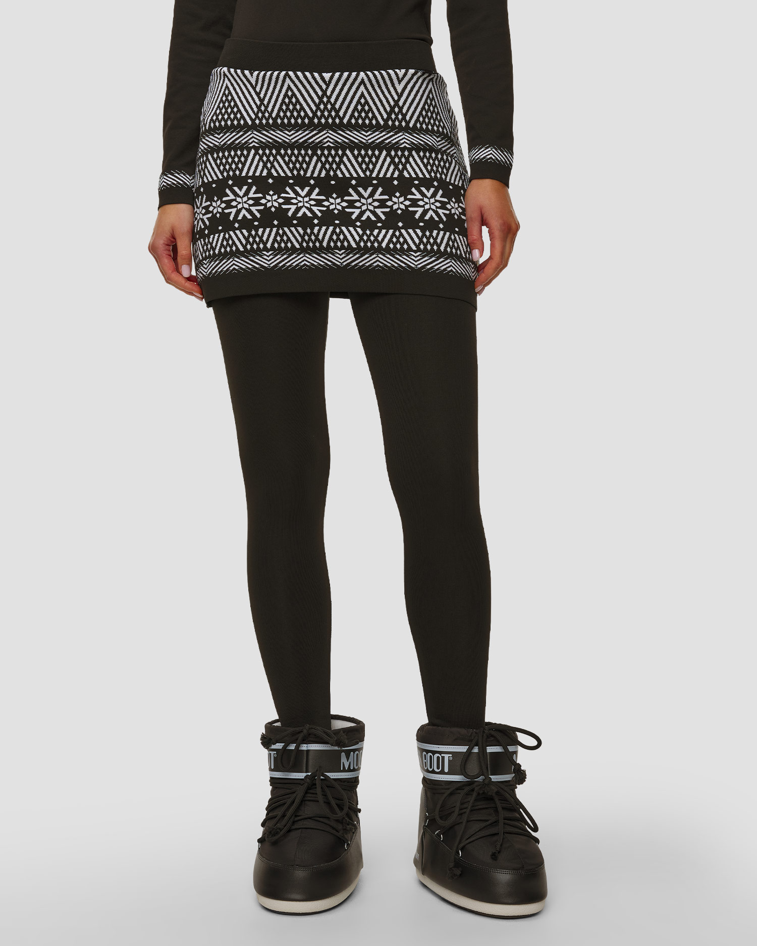 Leginsy termoaktywne ze spódniczką damskie Newland Diavolezza