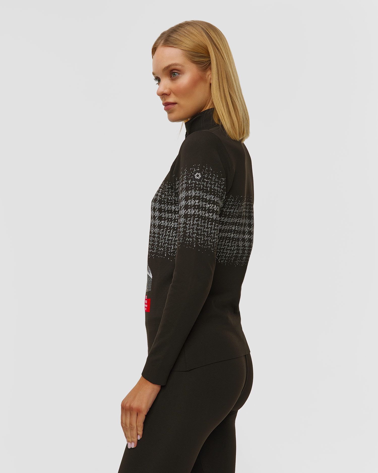 Pulover cu guler înalt tehnic pentru femei Miramonti