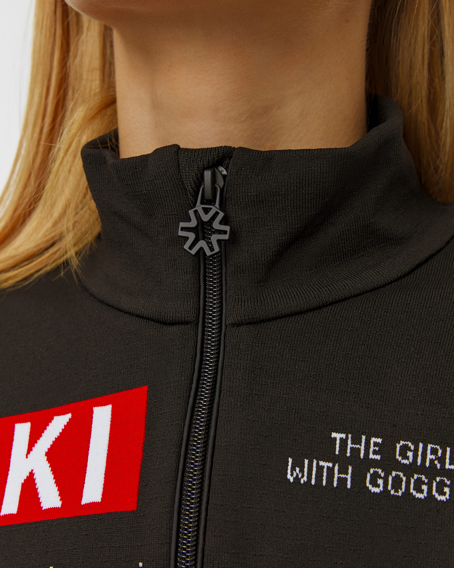 Pulover cu guler înalt tehnic pentru femei Miramonti