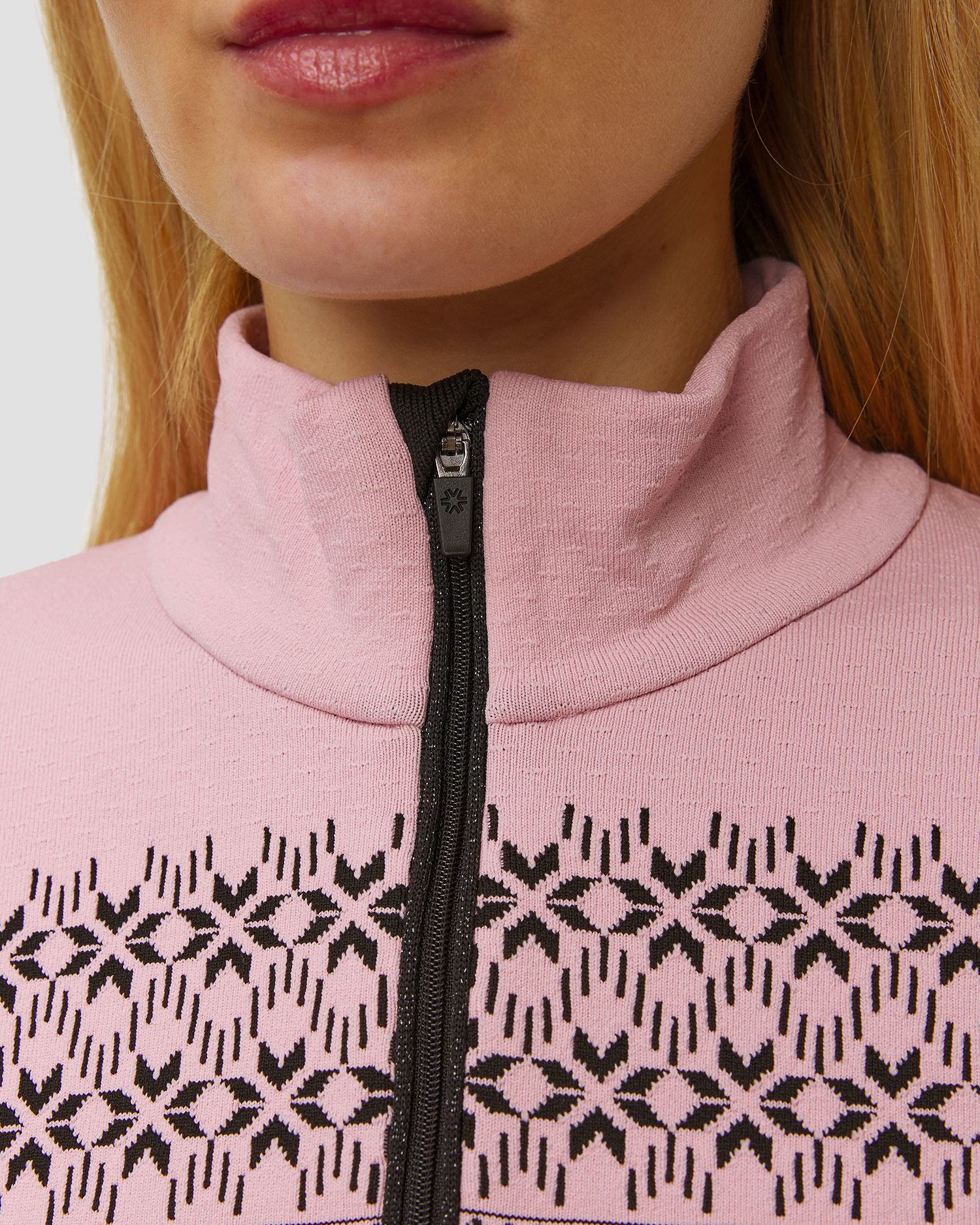 Pulover cu guler înalt tehnic pentru femei Newland Semmering