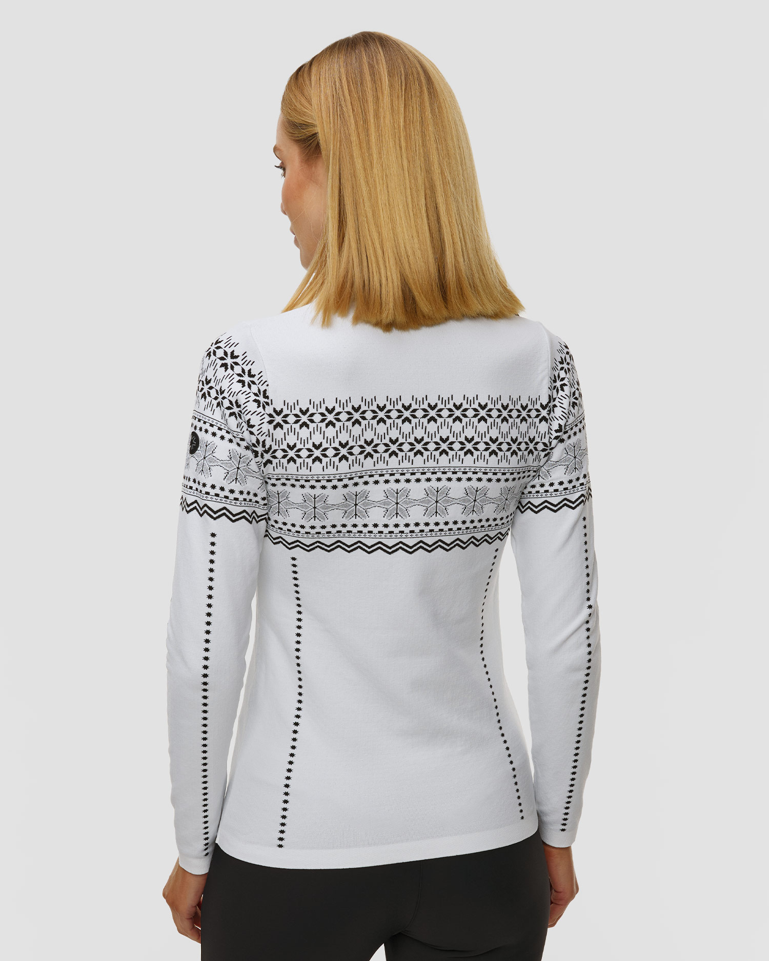 Pulover cu guler înalt tehnic pentru femei Newland Semmering