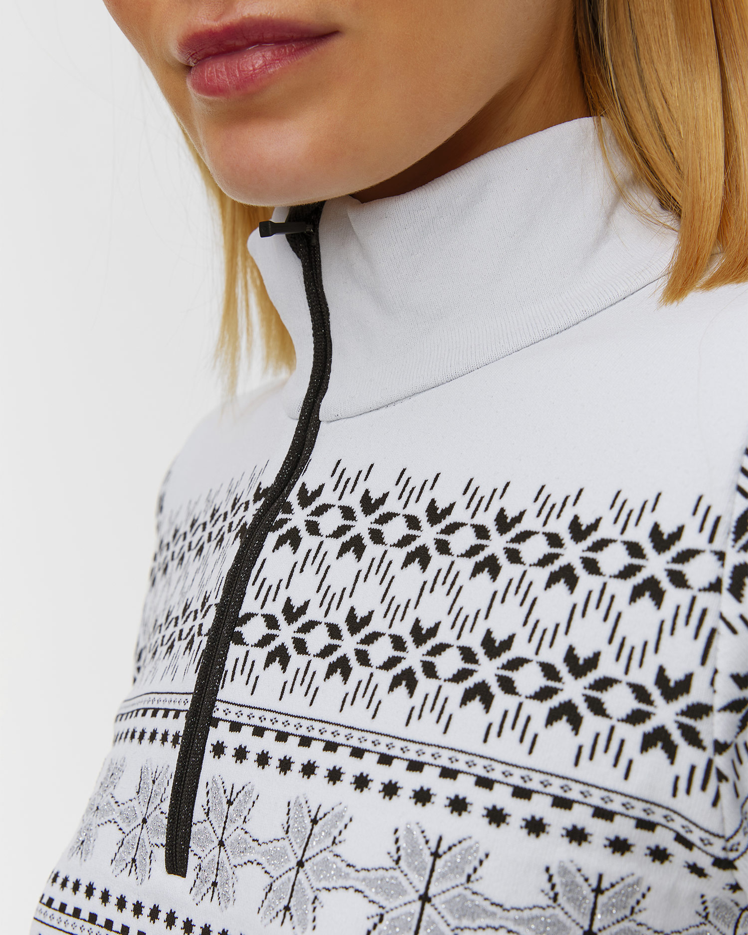 Pulover cu guler înalt tehnic pentru femei Newland Semmering