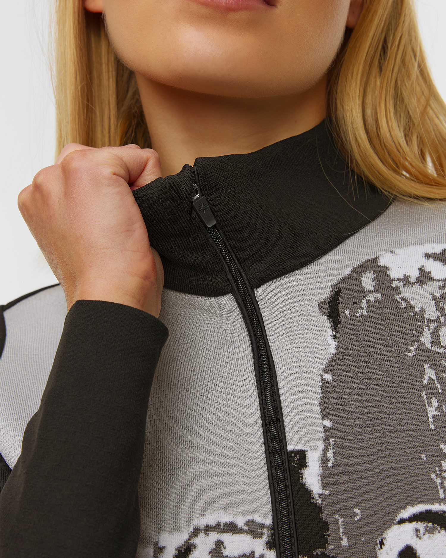 Pulover cu guler înalt tehnic pentru femei Newland Zaltana