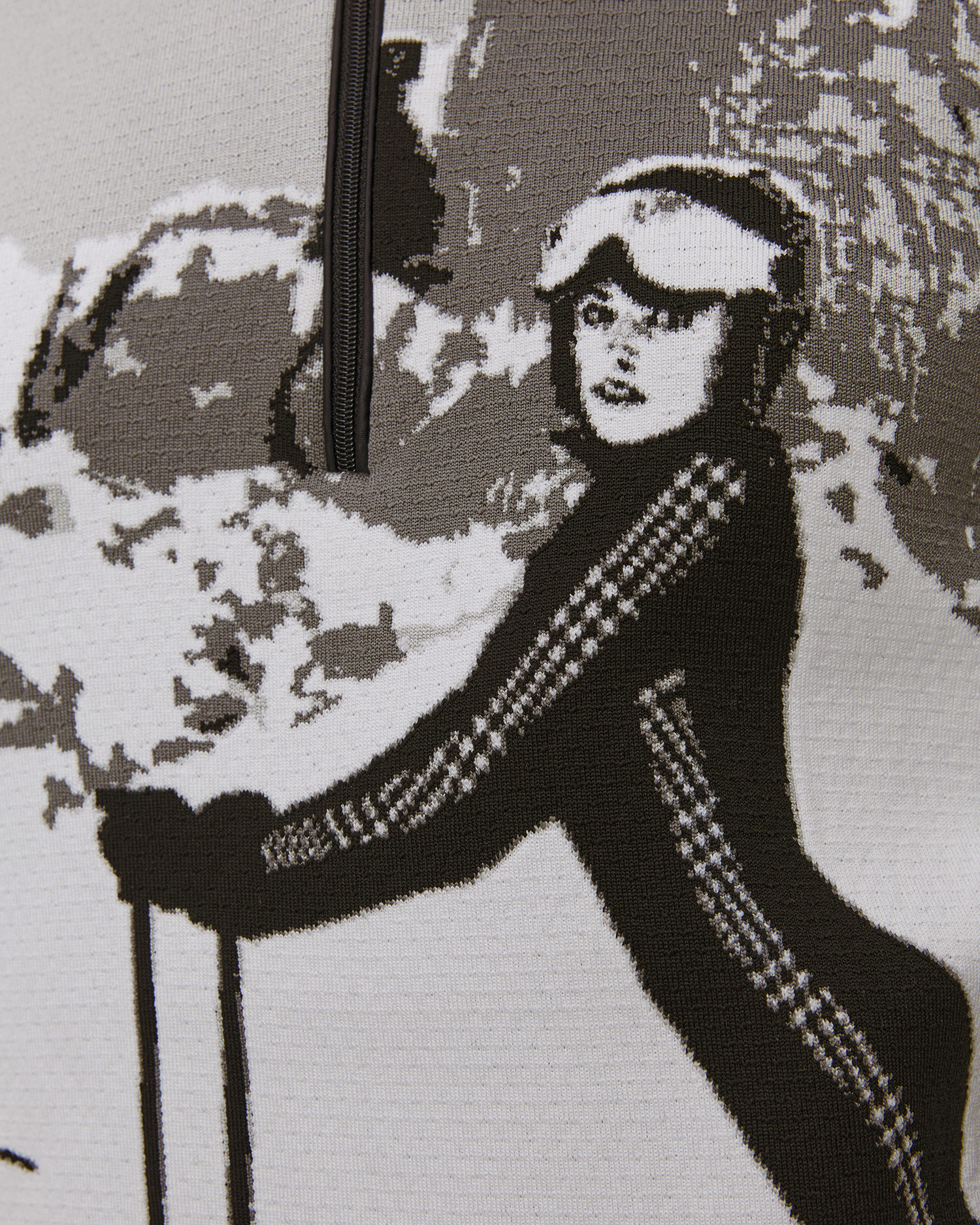 Pulover cu guler înalt tehnic pentru femei Newland Zaltana