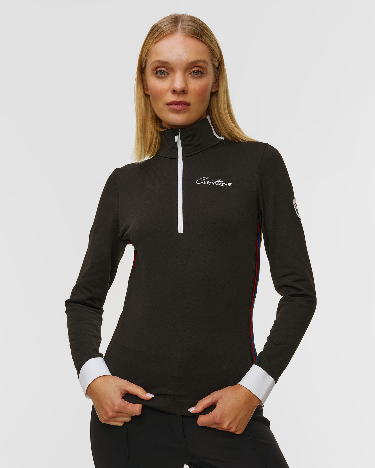 Pulover cu guler înalt tehnic pentru femei Newland Vail