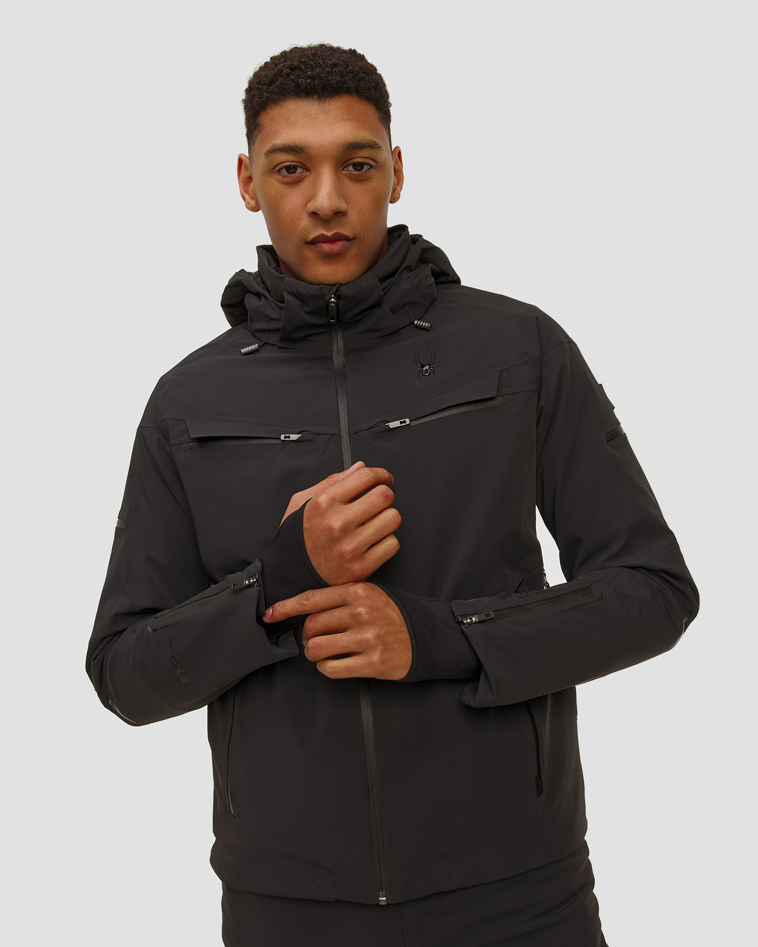 Kurtka narciarska męska Spyder Monterosa Jacket, Kolor/Wzór: Czarny