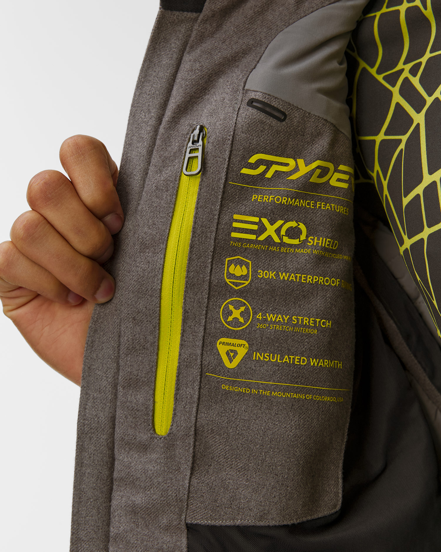 Giacca da sci da uomo Spyder Pinnacle Melange Jacket