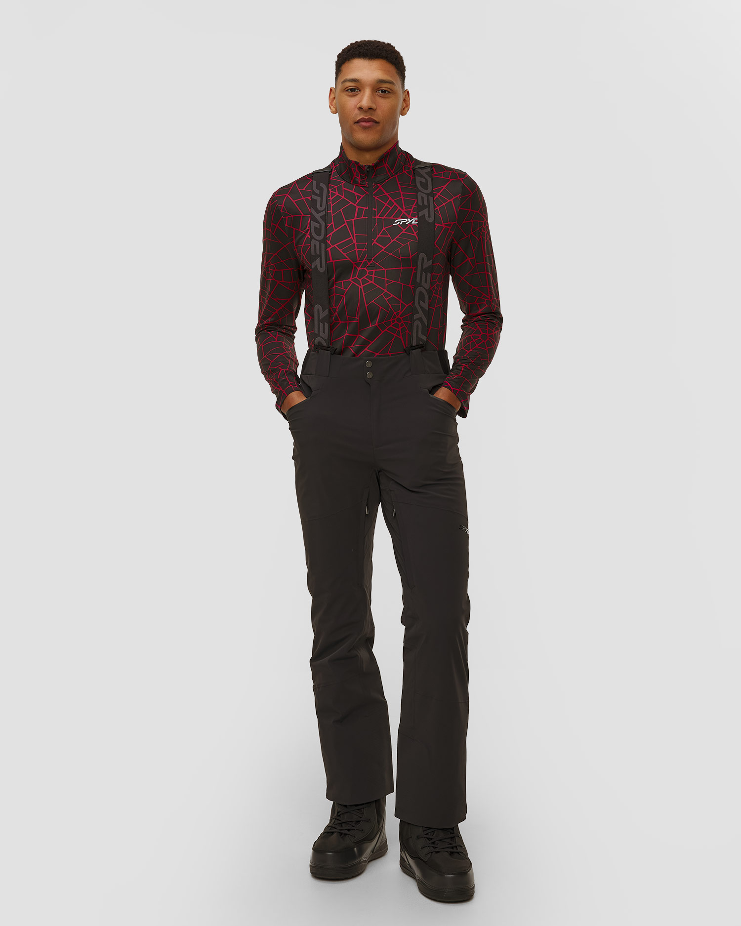 Pantaloni da sci da uomo Spyder Bormio Pants, Colore/Disegno: Czarny